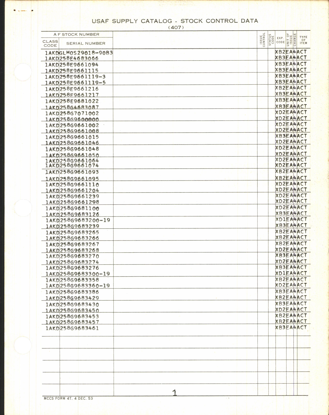 Sample page 3 from AirCorps Library document: Supply Catalog Parts for Martin B-61 Aircraft