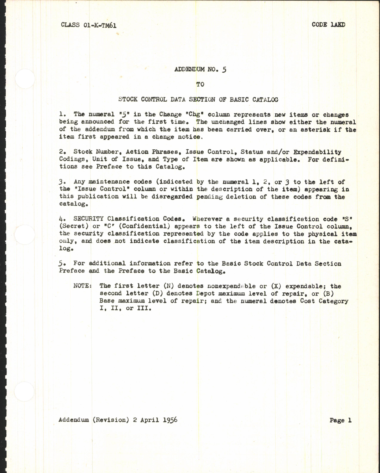 Sample page 3 from AirCorps Library document: Supply Catalog Parts for Martin TM-61 Guided Missile