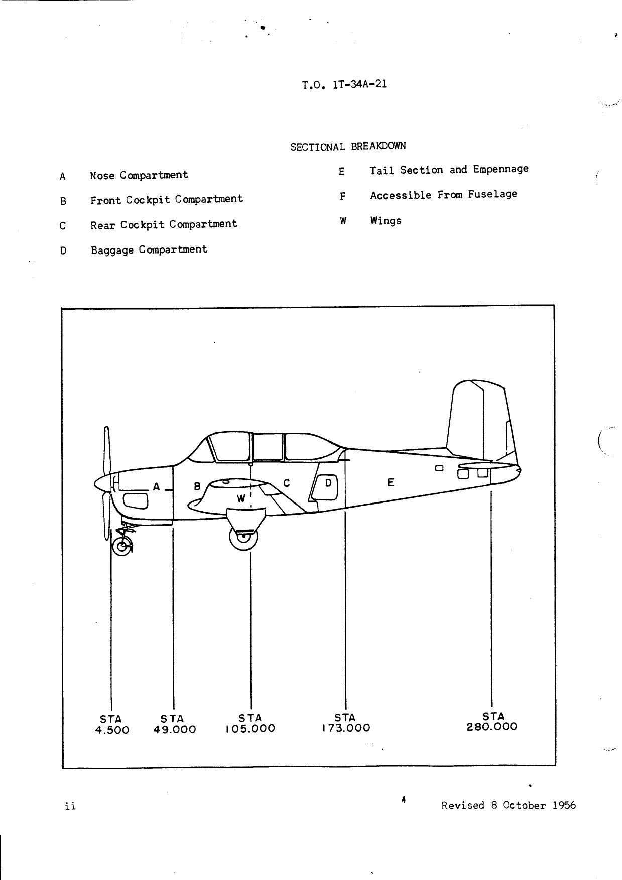 Sample page 4 from AirCorps Library document: Master Guide Aircraft Inventory Record for T-34A Aircraft