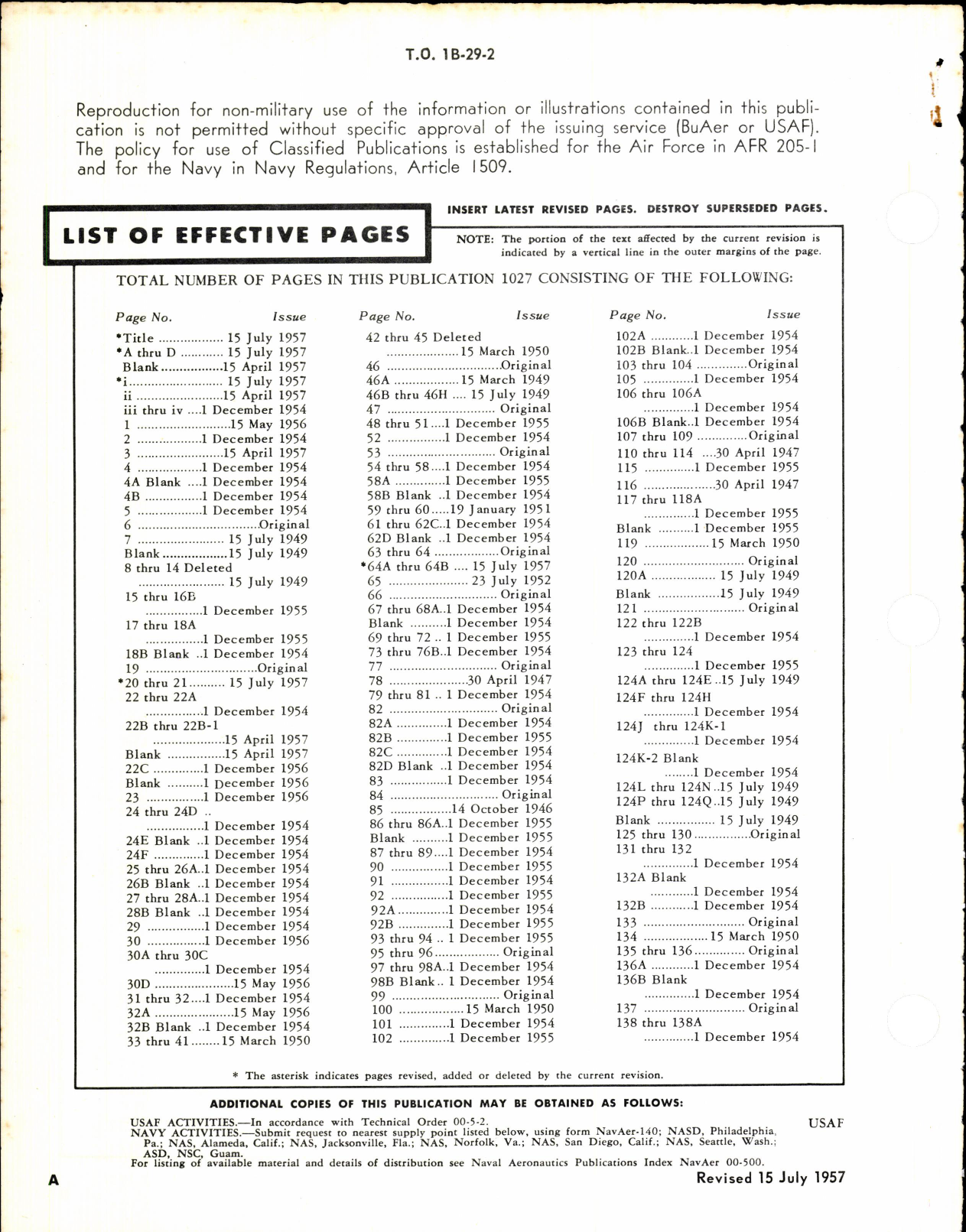 Sample page 2 from AirCorps Library document: Maintenance Instructions for B-29, B-29A, & TB-29 Aircraft