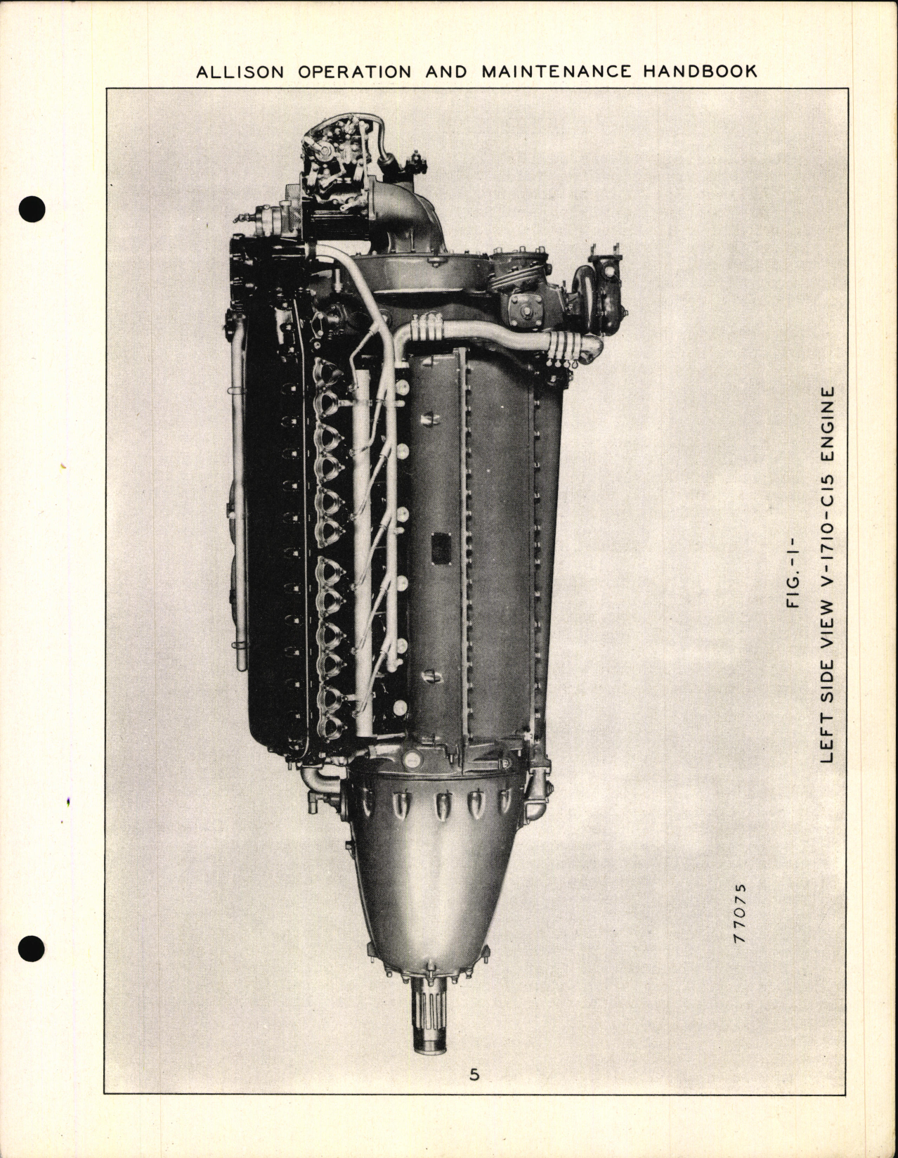 Sample page 9 from AirCorps Library document: Commercial Operation and Maintenance Handbook for Allison Model V-1710-C15 