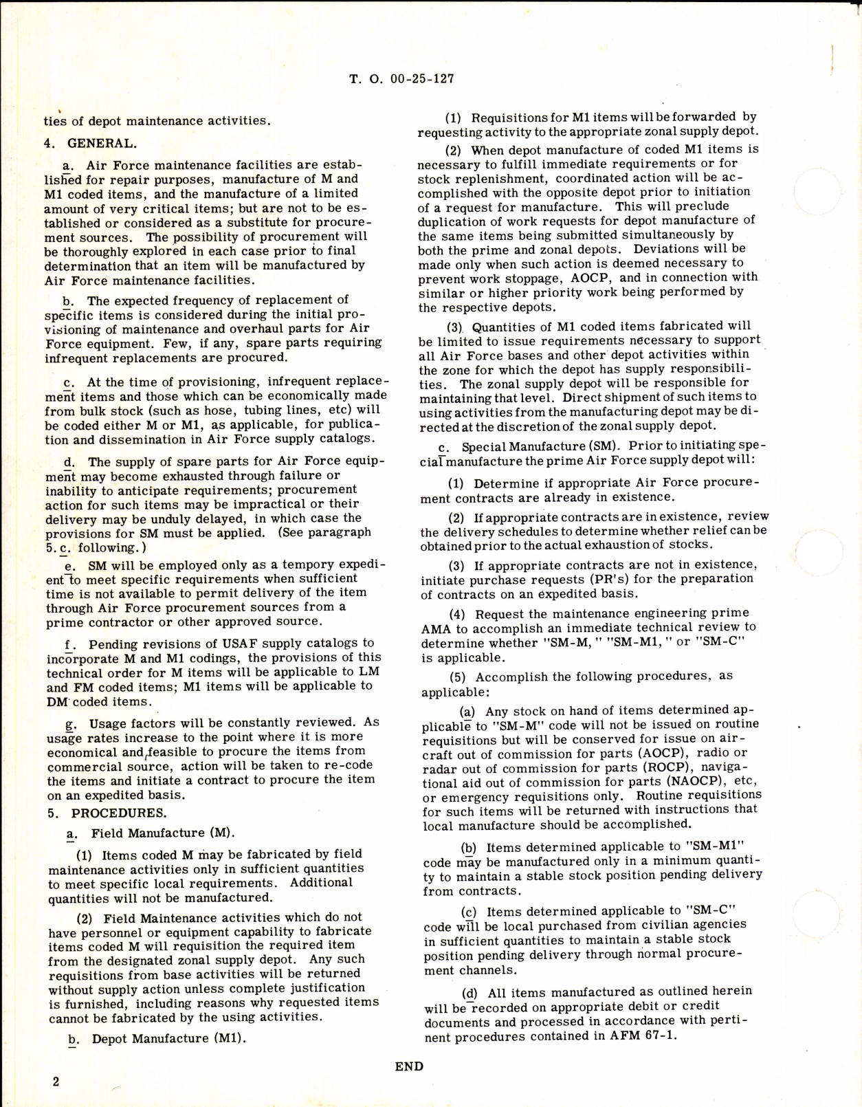 Sample page 2 from AirCorps Library document: Manufacture of Parts