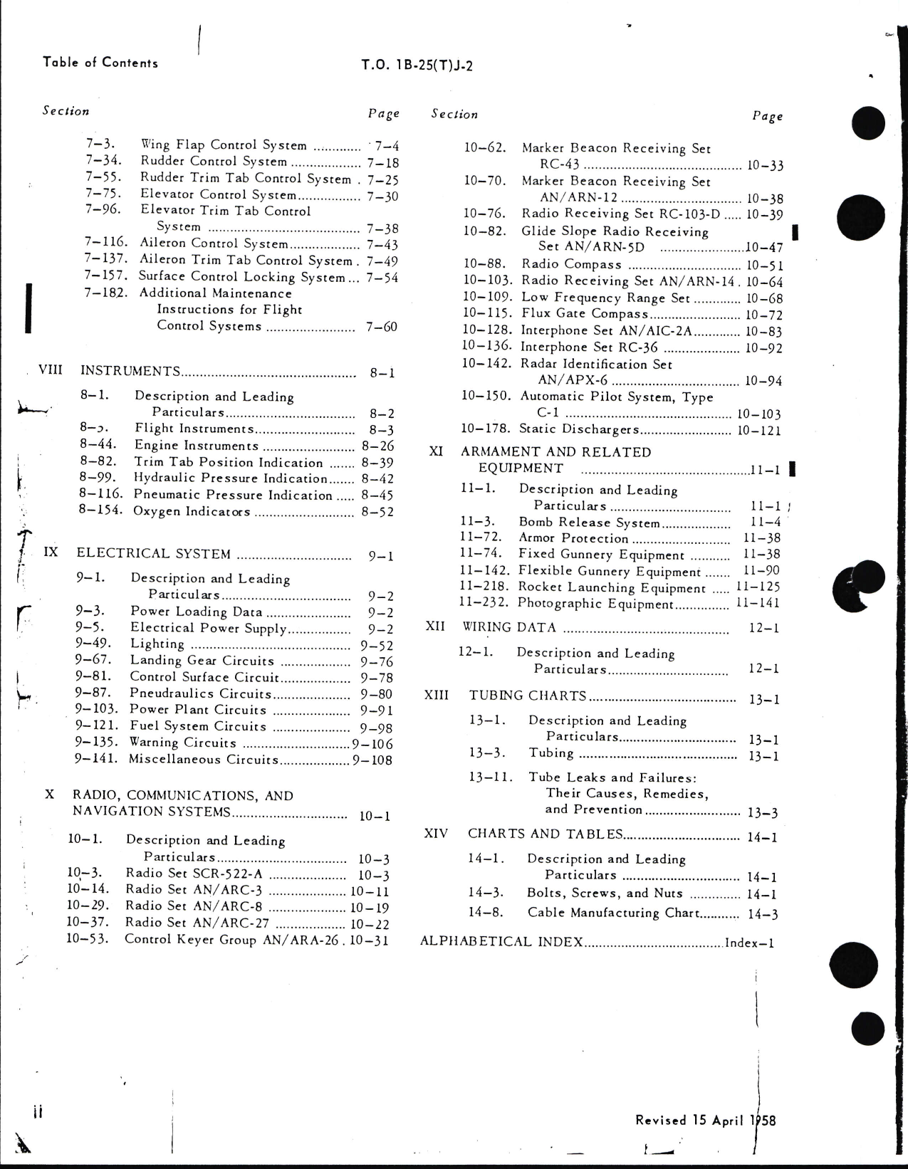Sample page 6 from AirCorps Library document: Maintenance Instructions for B-25J, TB-25J, TB-25L, TB-25L-1, and TB-25N
