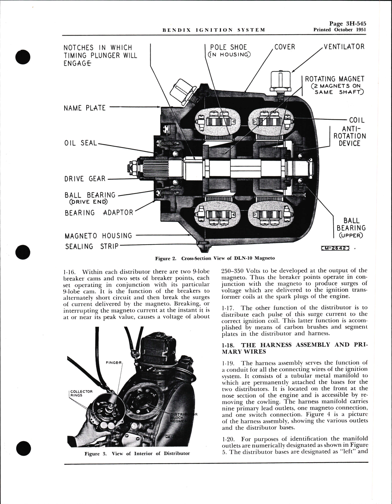 Sample page 5 from AirCorps Library document: Installation, Service, & Maintenance Instructions for Bendix Low Tension - High Altitude Ignition