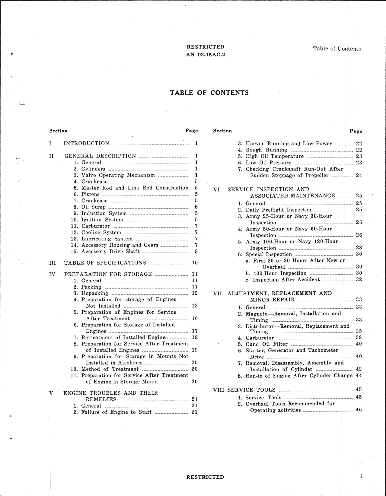 Sample page 5 from AirCorps Library document: Service Instructions for R-680-17 Engines