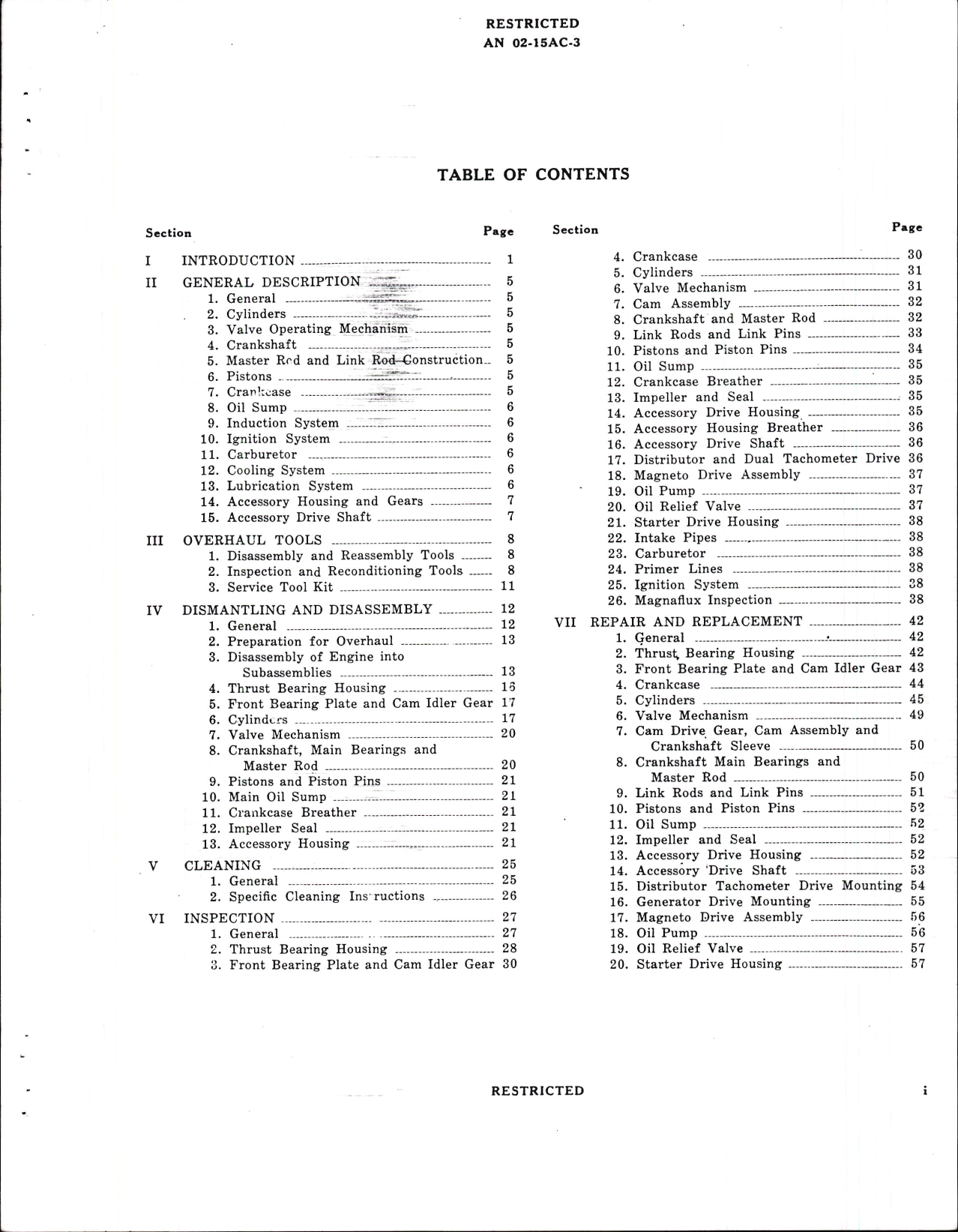 Sample page 5 from AirCorps Library document: Overhaul Instructions for R-680-17 Engines