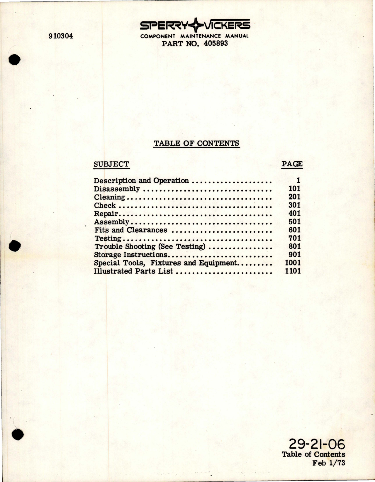 Sample page 5 from AirCorps Library document: Component Maintenance with Illustrated Parts List for Hydraulic Motorpump - Parts 405893 and 414470 