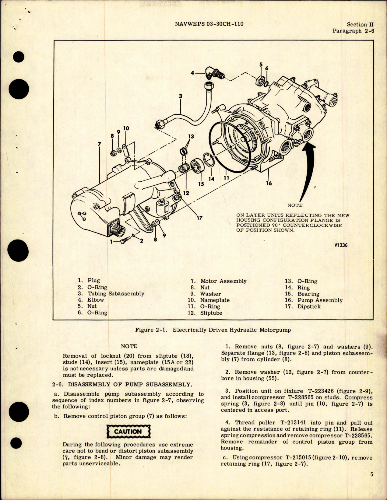 Sample page 5 from AirCorps Library document: Overhaul Instructions for Electrically Driven Hydraulic Motorpump - Model EA-1045-037-1A 