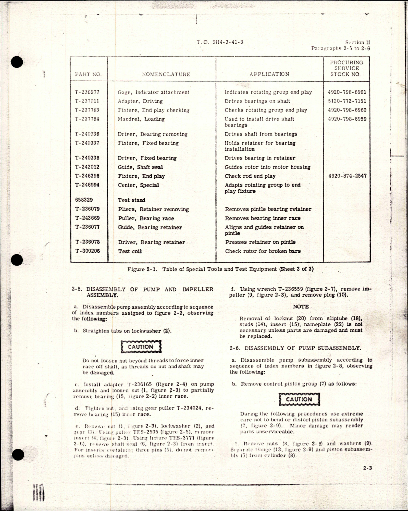 Sample page 9 from AirCorps Library document: Overhaul Instructions for Electrically Driven Hydraulic Motorpump - Change No. 8 
