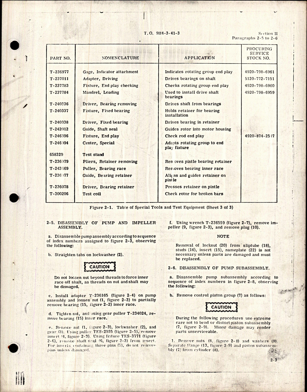 Sample page 9 from AirCorps Library document: Overhaul Instructions for Electrically Driven Hydraulic Motorpump - Change No. 3 