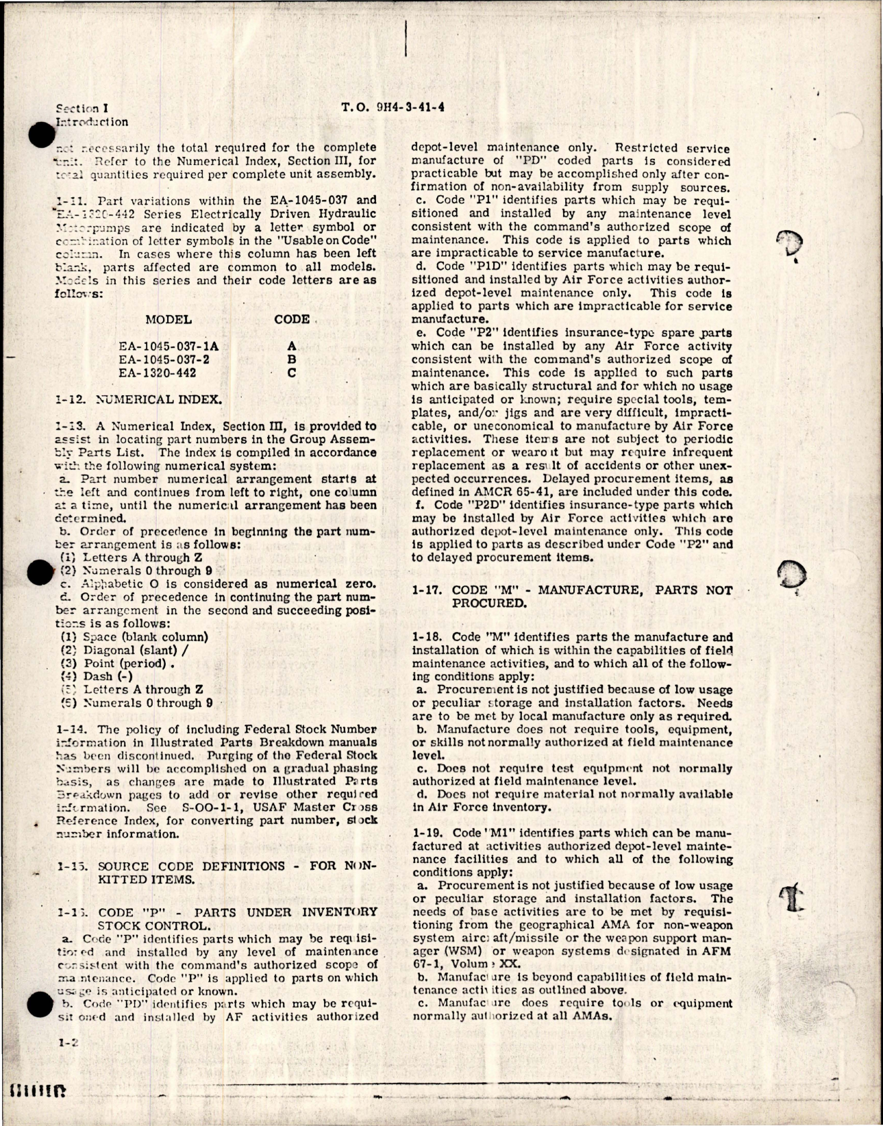 Sample page 5 from AirCorps Library document: Illustrated Parts Breakdown for Electrically Driven Hydraulic Motorpump - Change No. 1