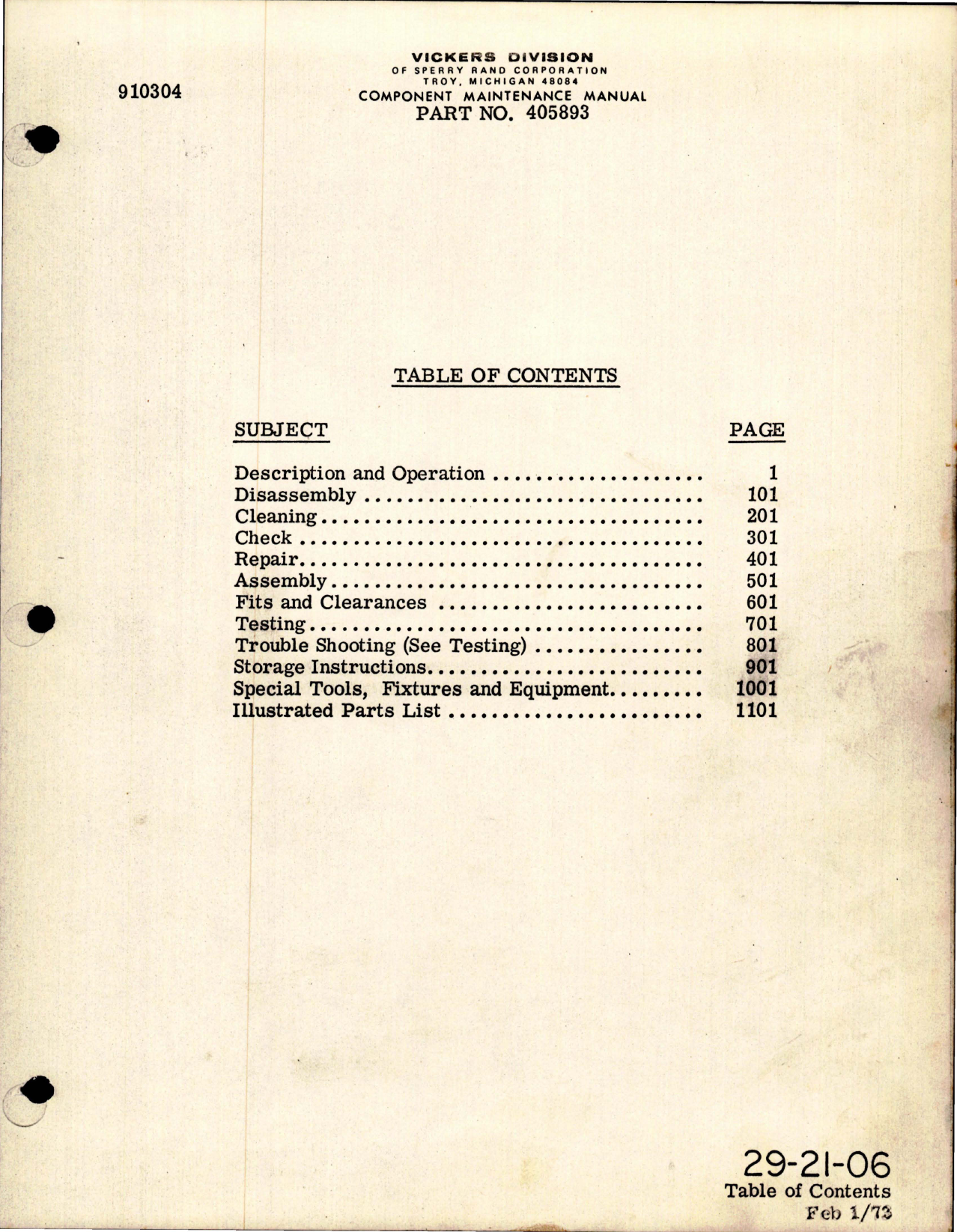 Sample page 5 from AirCorps Library document: Component Maintenance Manuals for Hydraulic Motorpump - Parts 405893 and 414470 