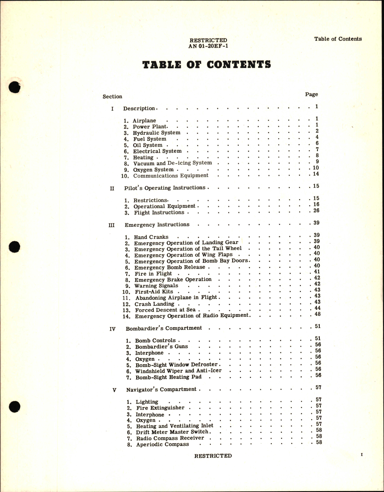 Sample page 5 from AirCorps Library document: Pilot's Flight Operating Instructions for B-17F and G