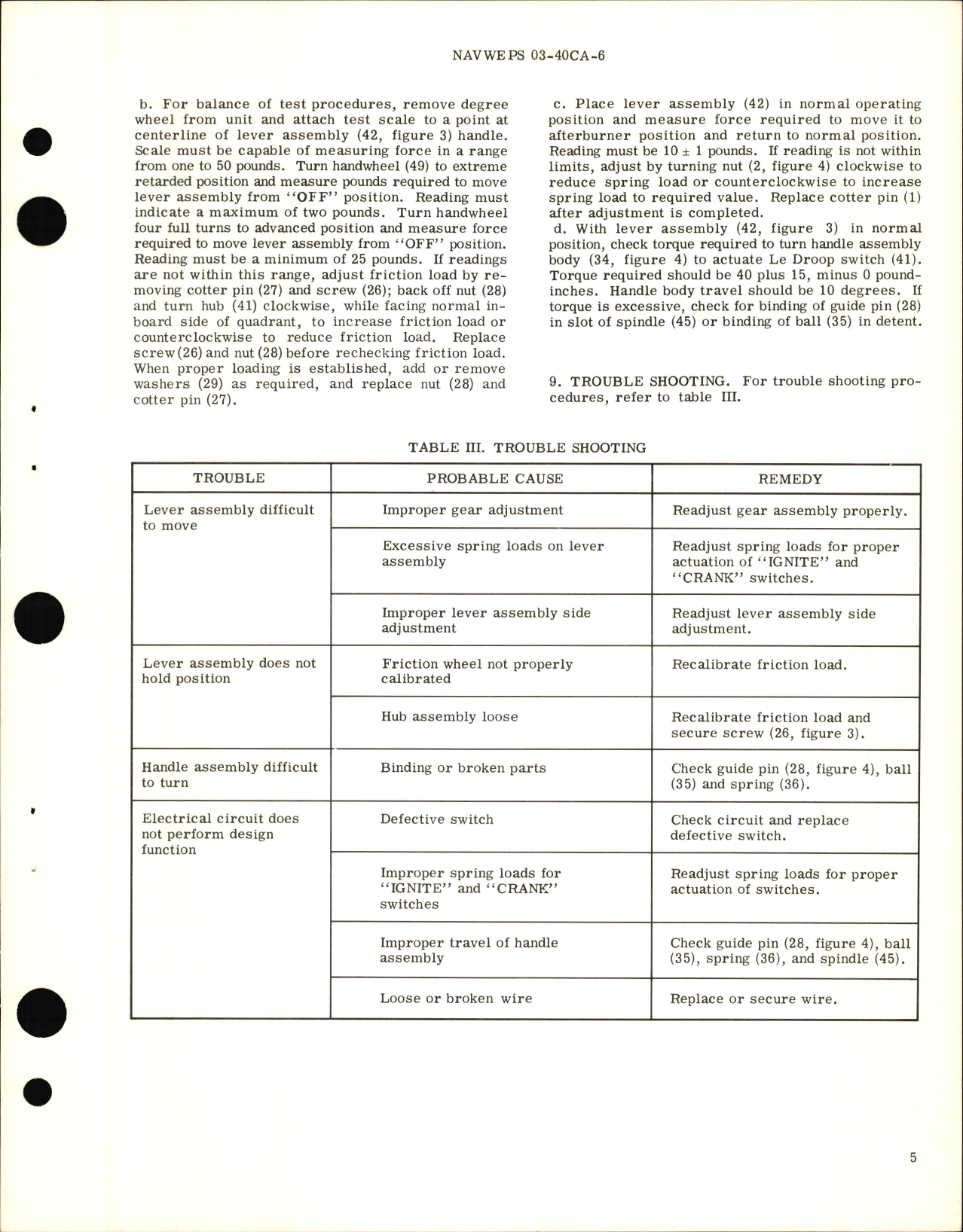 Sample page 7 from AirCorps Library document: Overhaul Instructions with Parts Breakdown for Engine Control Quadrant