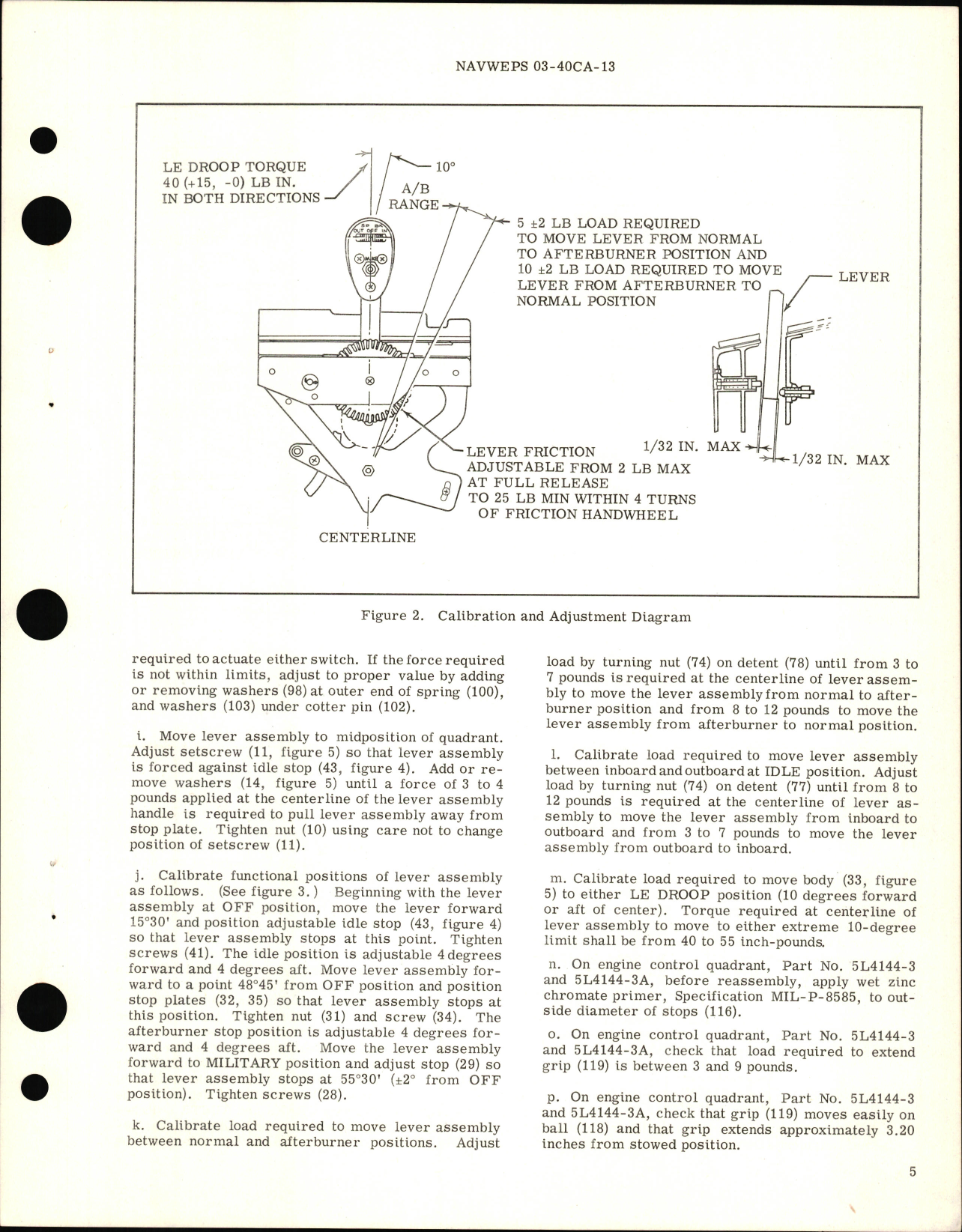 Sample page 7 from AirCorps Library document: Overhaul Instructions with Parts Breakdown for Engine Control Quadrant