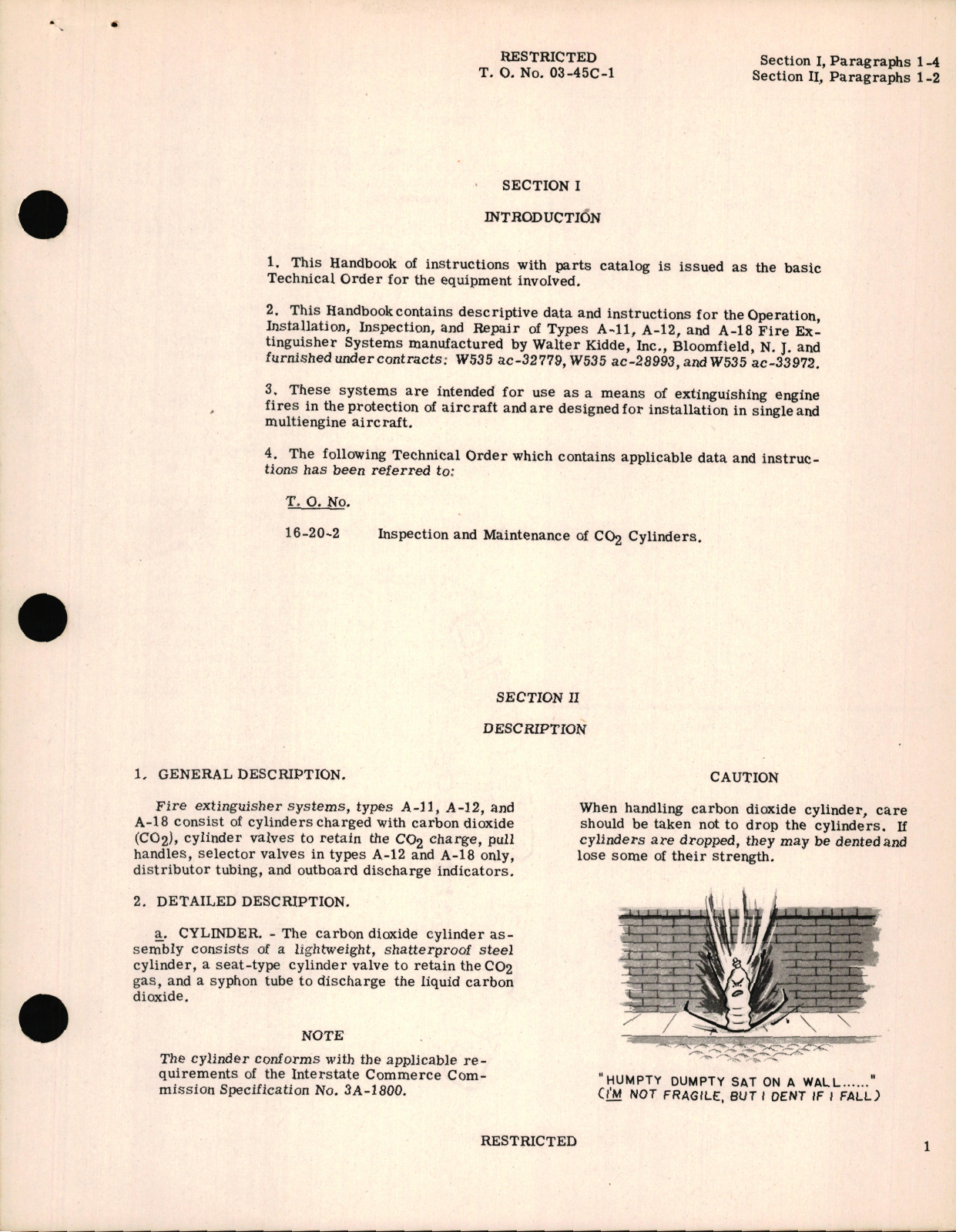 Sample page 7 from AirCorps Library document: Instructions with Parts Catalog for Aircraft Fire Extinguisher Systems Types A-11, A-12, and A-18