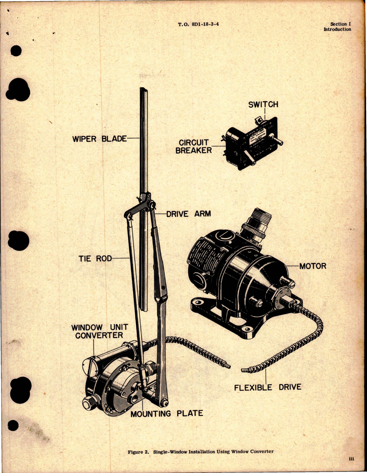 Sample page 5 from AirCorps Library document: Illustrated Parts Breakdown for Electric Windshield Wiper Assembly