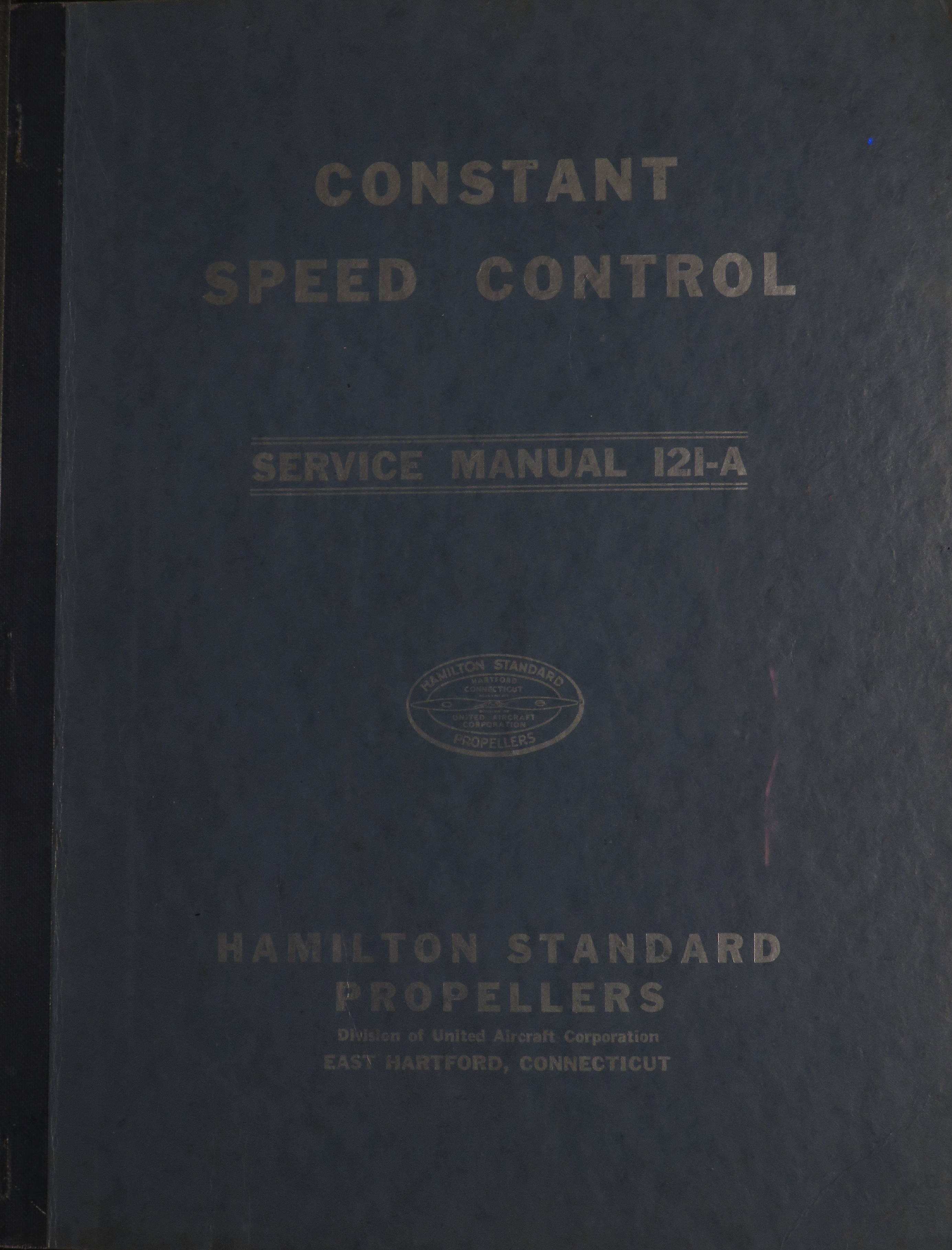 Sample page 1 from AirCorps Library document: Installation, Operation, & Maintenance Inst for Constant Speed Control