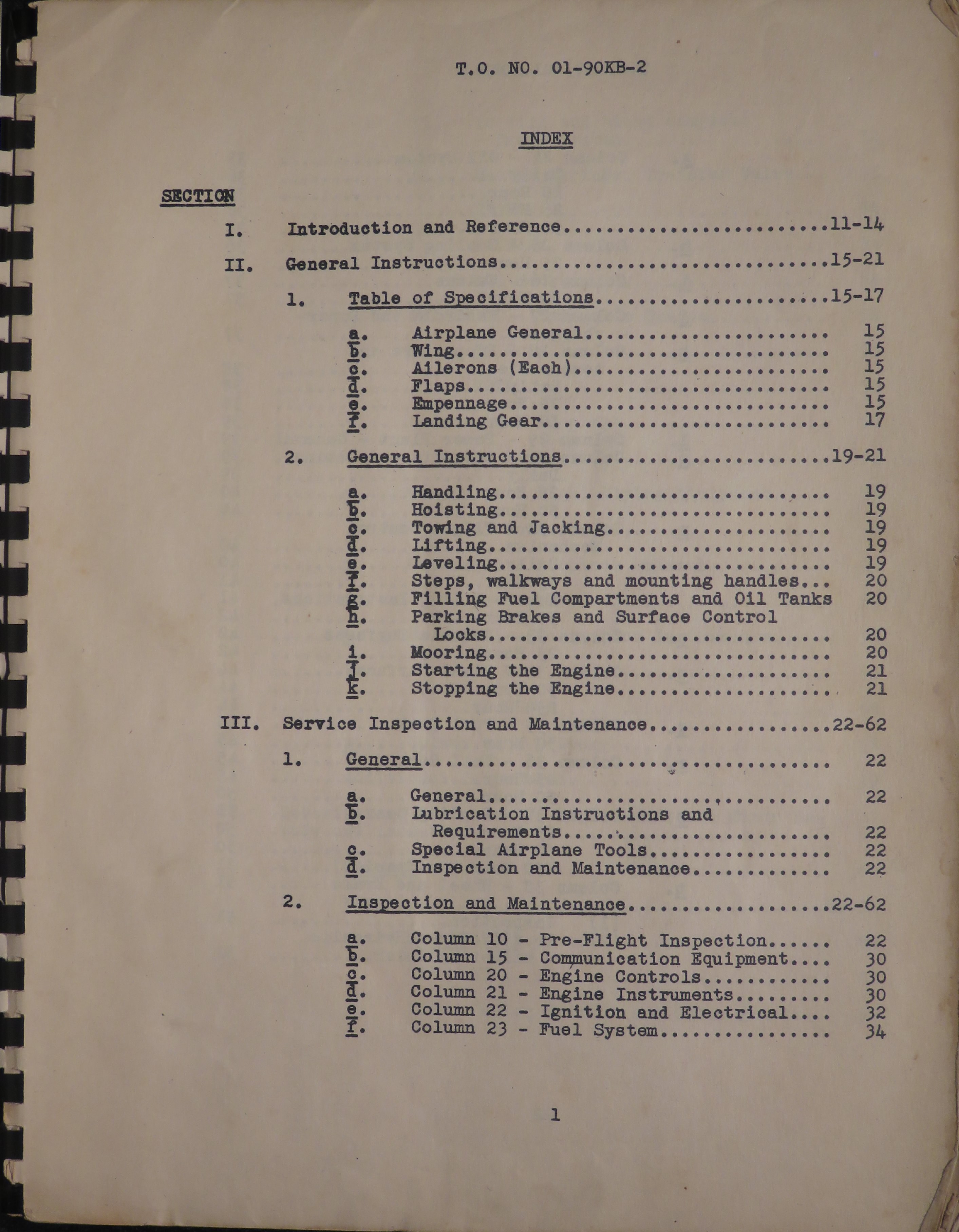Sample page 5 from AirCorps Library document: Preliminary Handbook of Service Instructions for AT-10