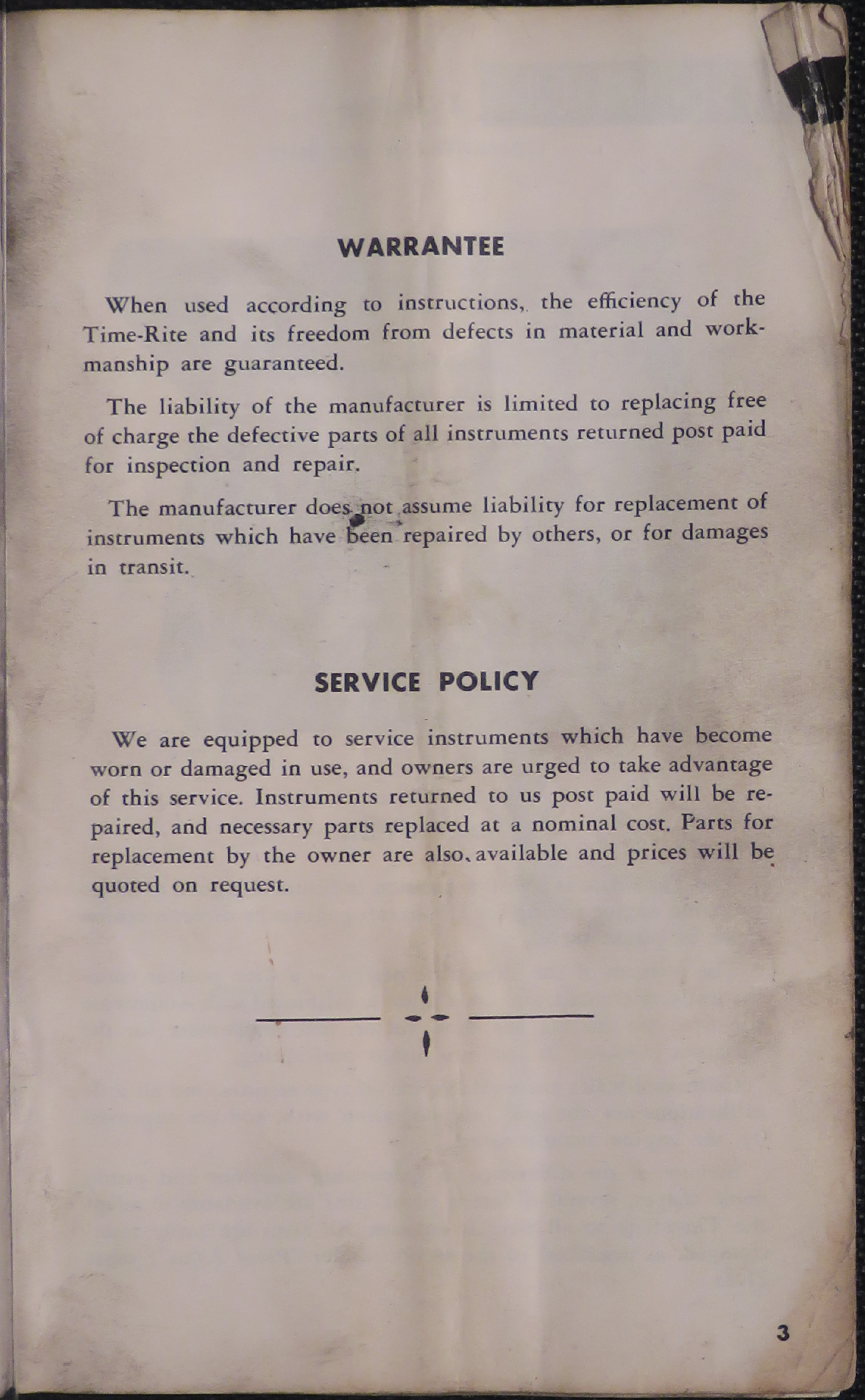 Sample page 5 from AirCorps Library document: Time-Rite Model B, C-14, C-18, and D-18 Piston Position Indicators 