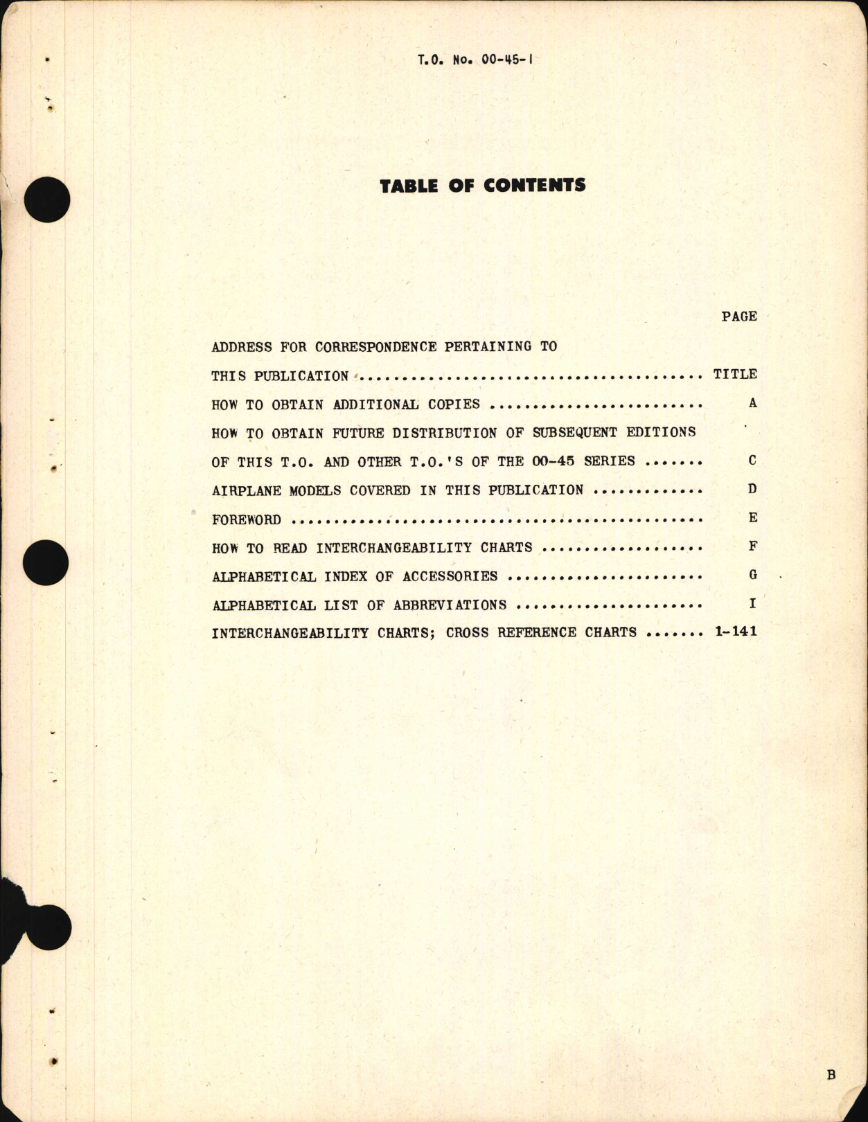 Sample page 7 from AirCorps Library document: Accessories for Airplane Engines Interchangeability and Cross Reference Charts