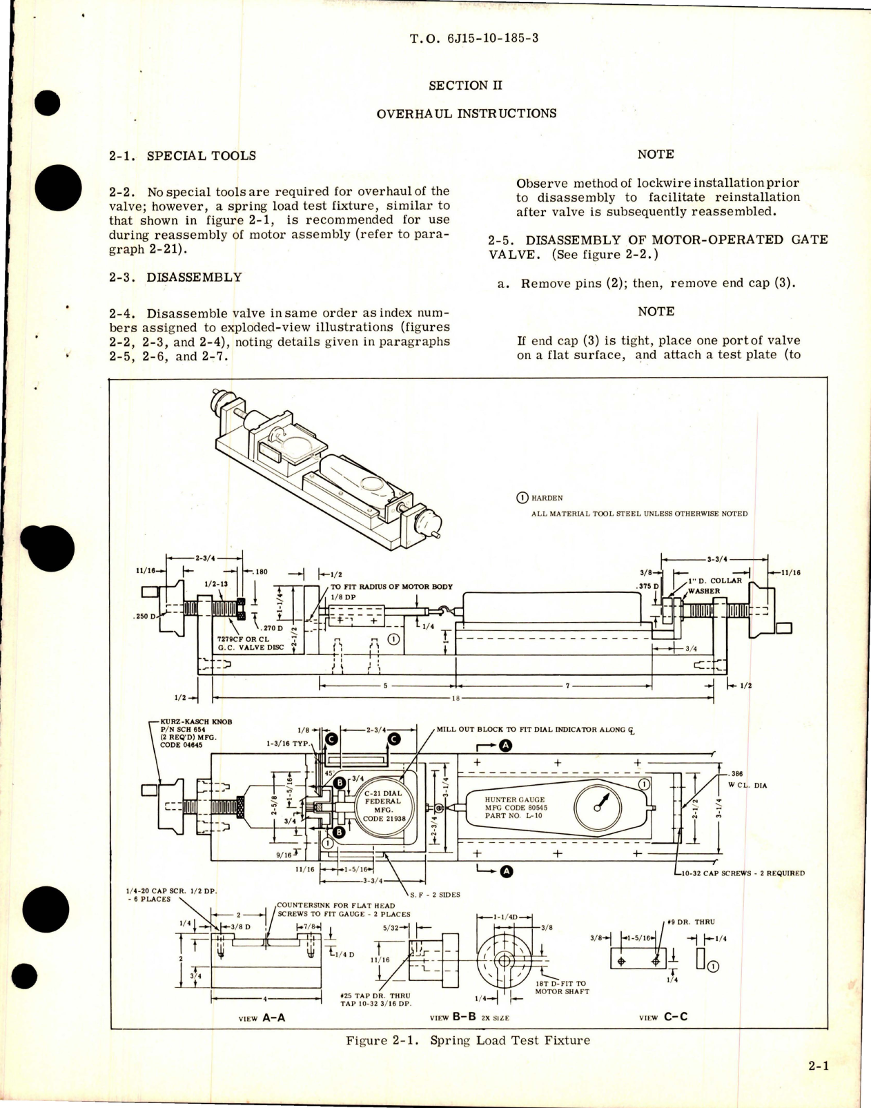 Sample page 7 from AirCorps Library document: Overhaul Instructions for Motor Operated Gate Valve - Parts AV16B1674B and AV16B1760B 