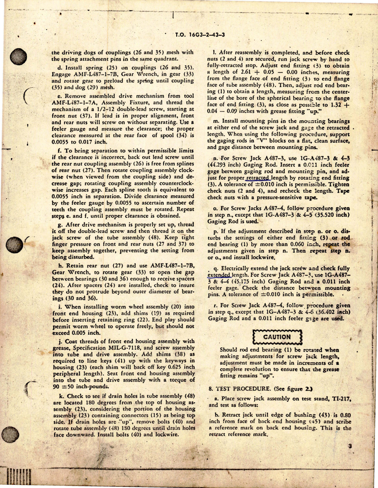 Sample page 5 from AirCorps Library document: Overhaul Instructions with Parts for Elevator Trim Tab Screw Jack - A487-3 and A487-4