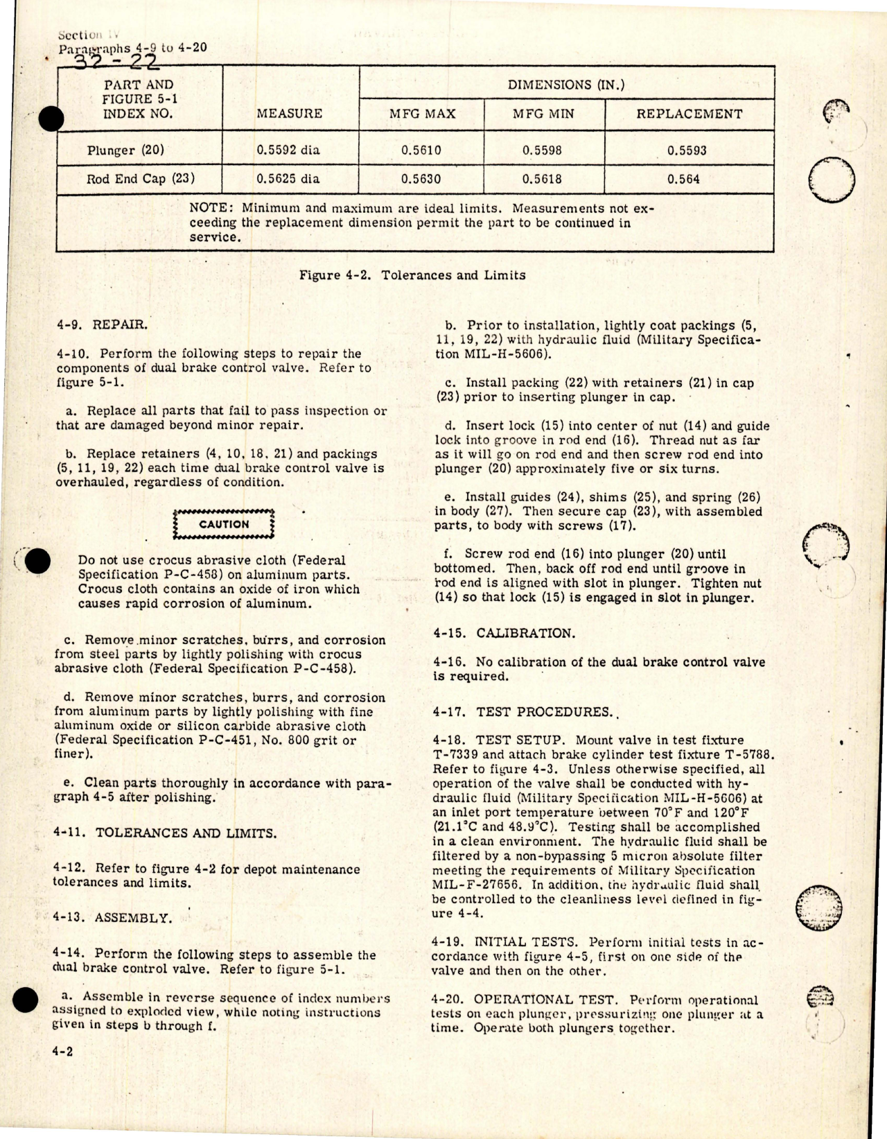 Sample page 7 from AirCorps Library document: Maintenance for Dual Brake Control Valve - Part 23410-3 