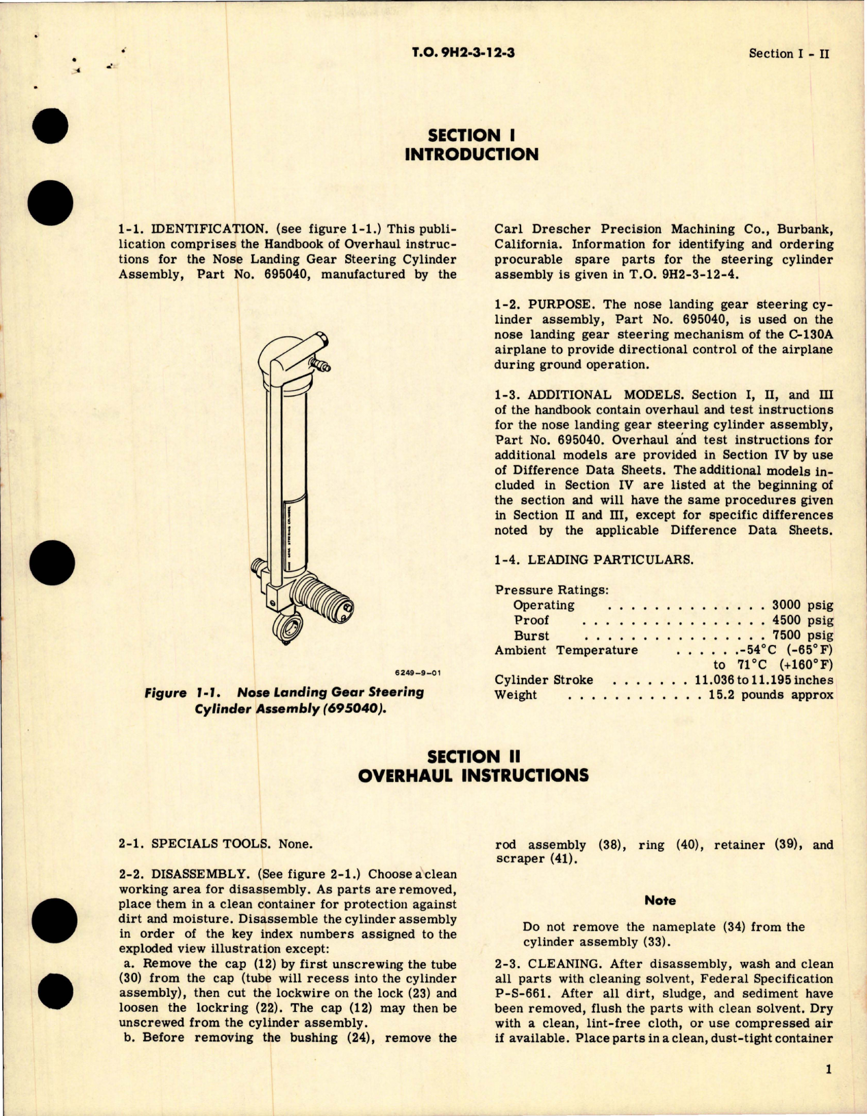 Sample page 5 from AirCorps Library document: Overhaul Instructions for Nose Landing Gear Steering Cylinder Assembly