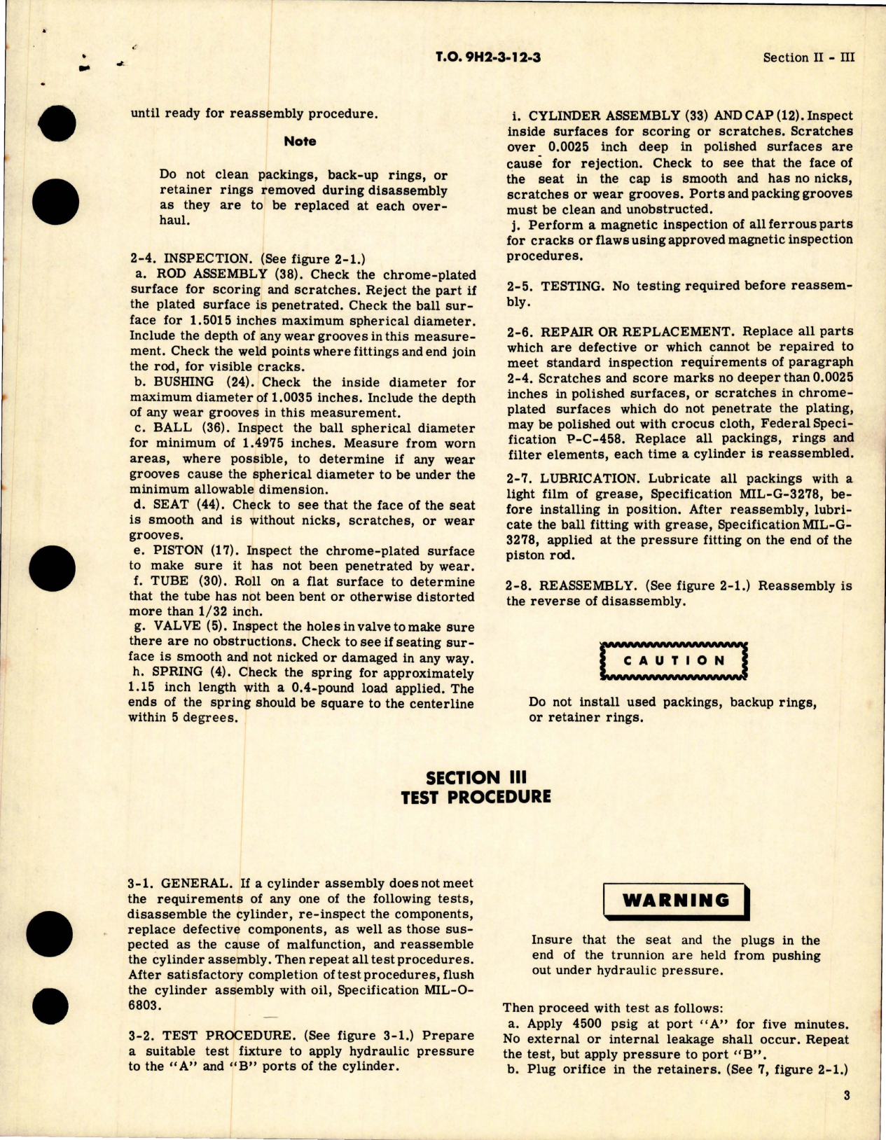 Sample page 7 from AirCorps Library document: Overhaul Instructions for Nose Landing Gear Steering Cylinder Assembly