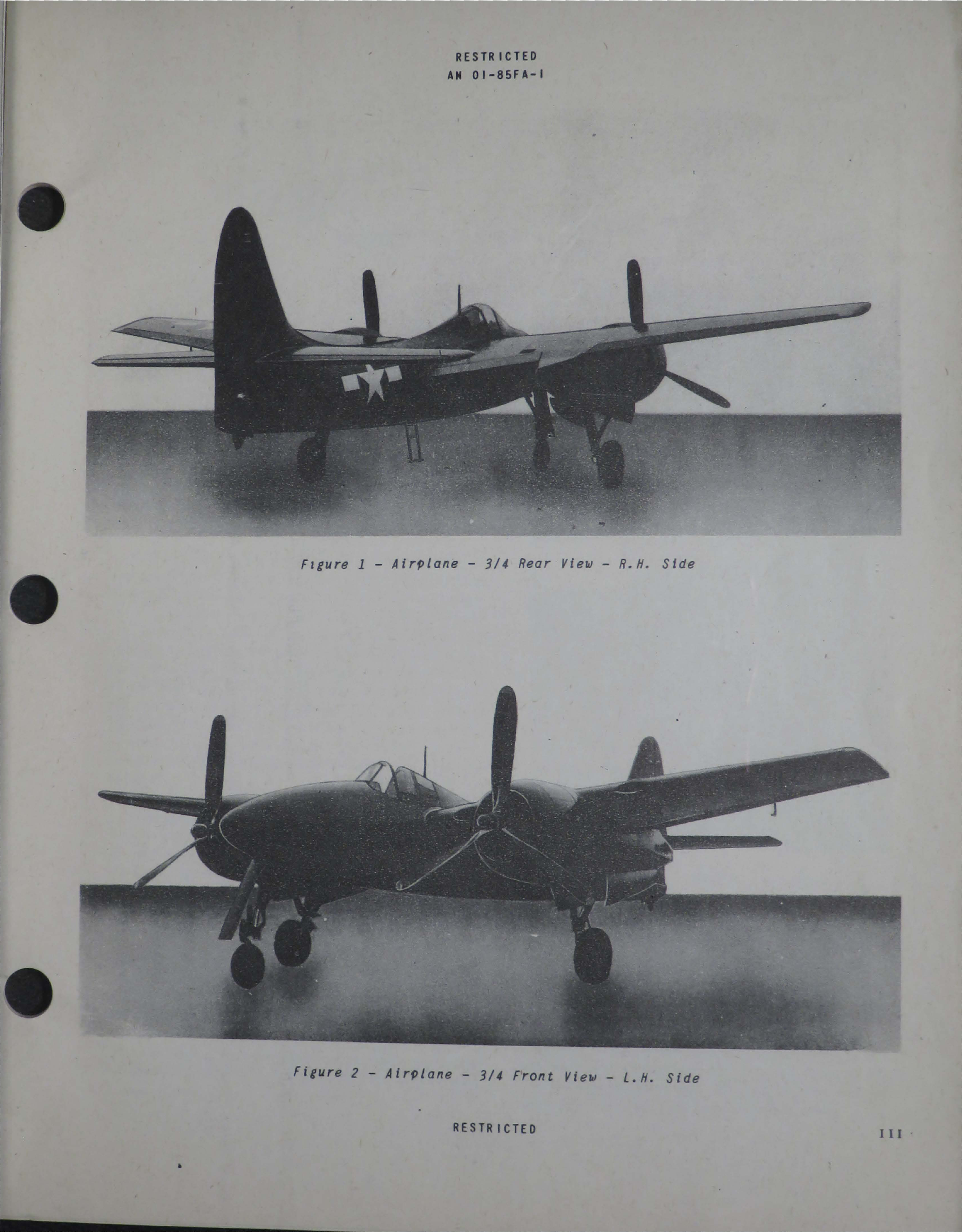 Sample page 7 from AirCorps Library document: Handbook of Pilots Flight Operating Instructions for F7F-1