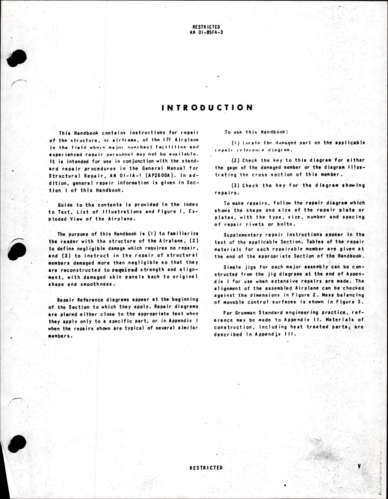 Sample page 9 from AirCorps Library document: Structural Repair Instructions for F7F-1 and F7F-2N