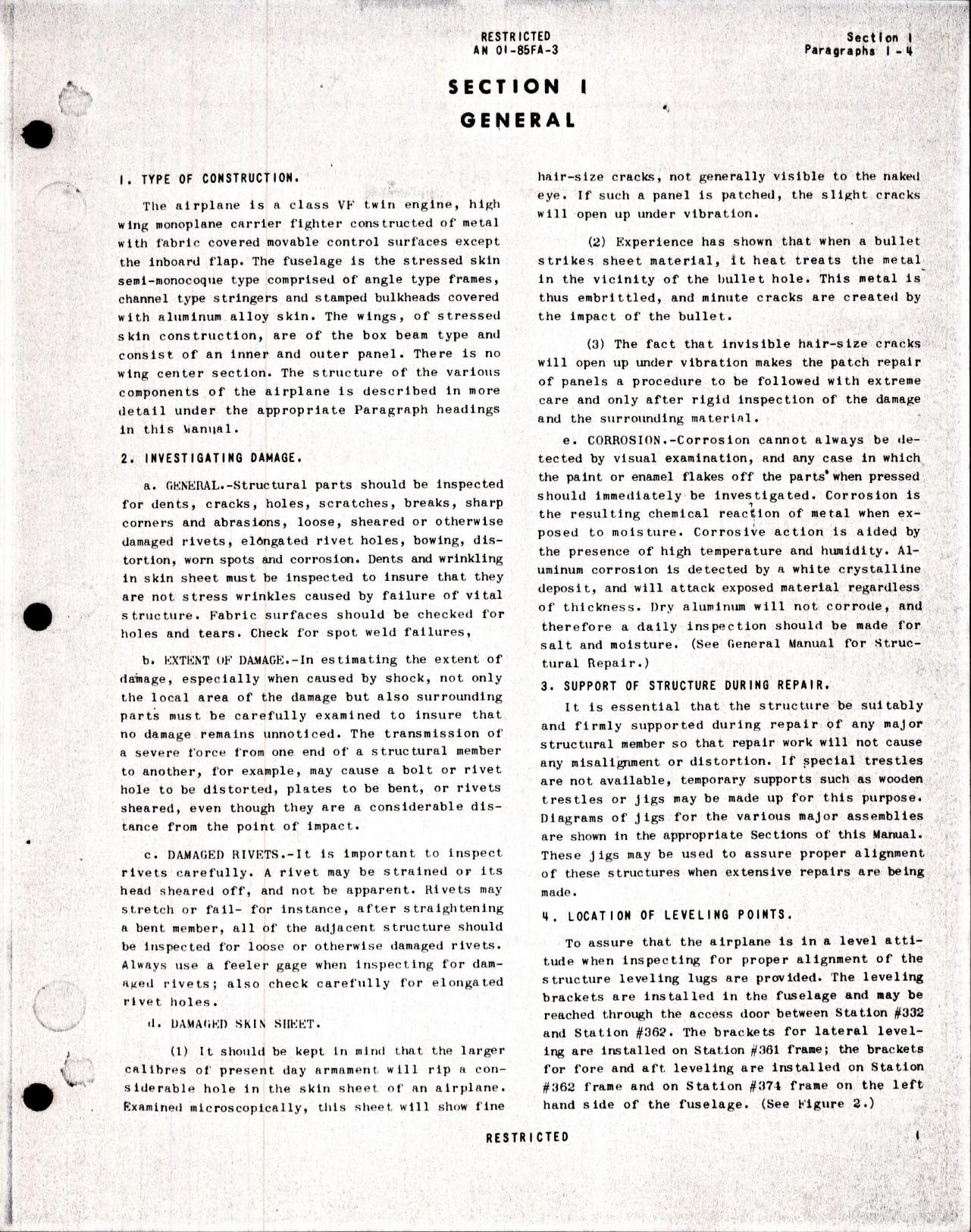 Sample page 8 from AirCorps Library document: Structural Repair Instructions for F7F-1N, F7F-2N, F7F-3, F7F-3N, and F7F-4N