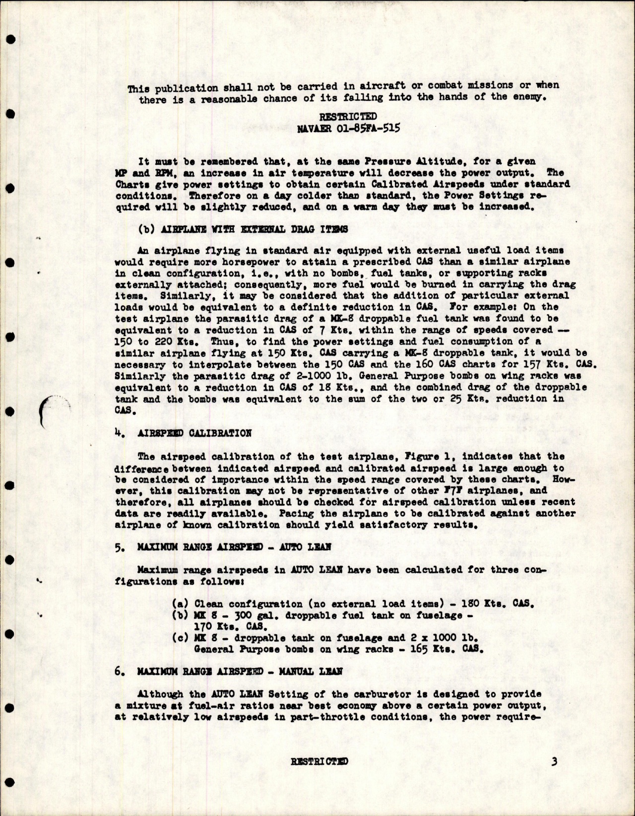 Sample page 5 from AirCorps Library document: Supplementary Operating Instructions for F7F-1N, F7F-2N, F7F-3, and F7F-3N