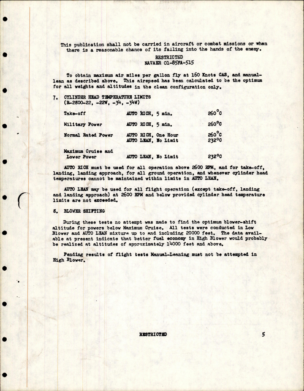 Sample page 7 from AirCorps Library document: Supplementary Operating Instructions for F7F-1N, F7F-2N, F7F-3, and F7F-3N