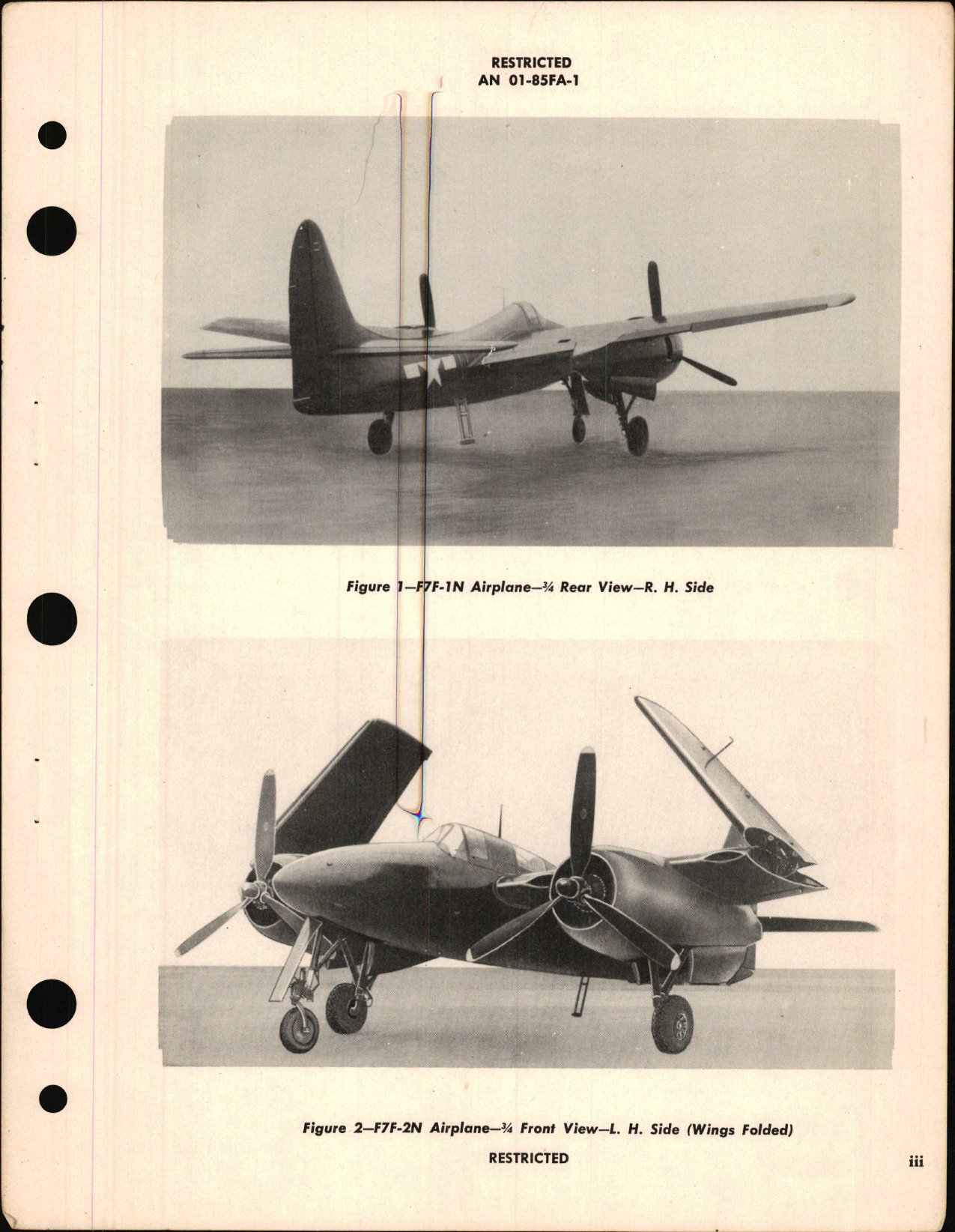 Sample page 7 from AirCorps Library document: Pilot's Handbook for F7F-1N, F7F-2N, F7F-3, F7F-3N, and F7F-4N