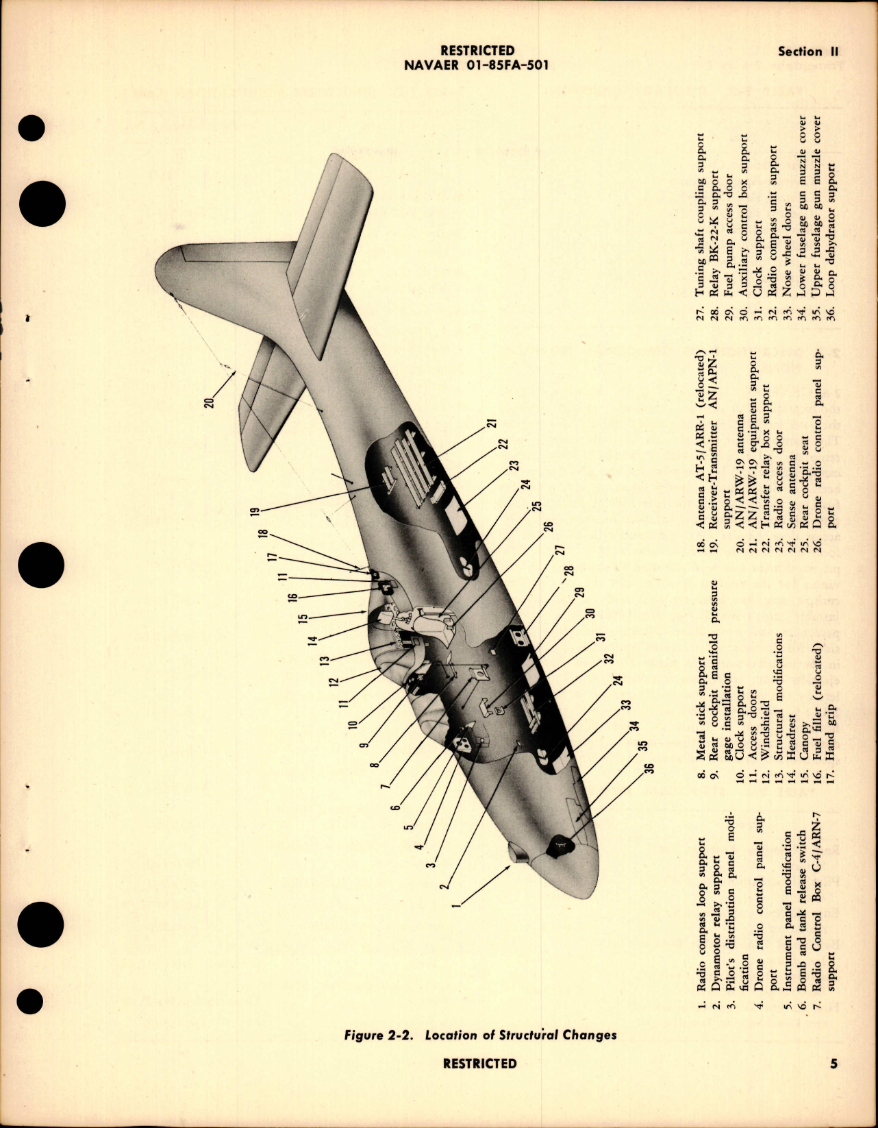 Sample page 9 from AirCorps Library document: Handbook of Instructions with Parts Catalog for F7F-2D