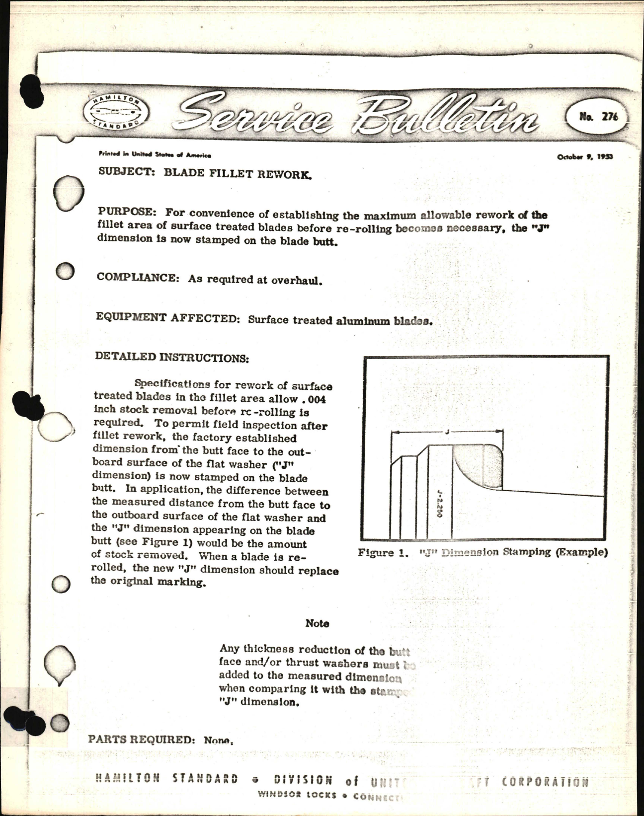 Sample page 1 from AirCorps Library document: Blade Fillet Rework