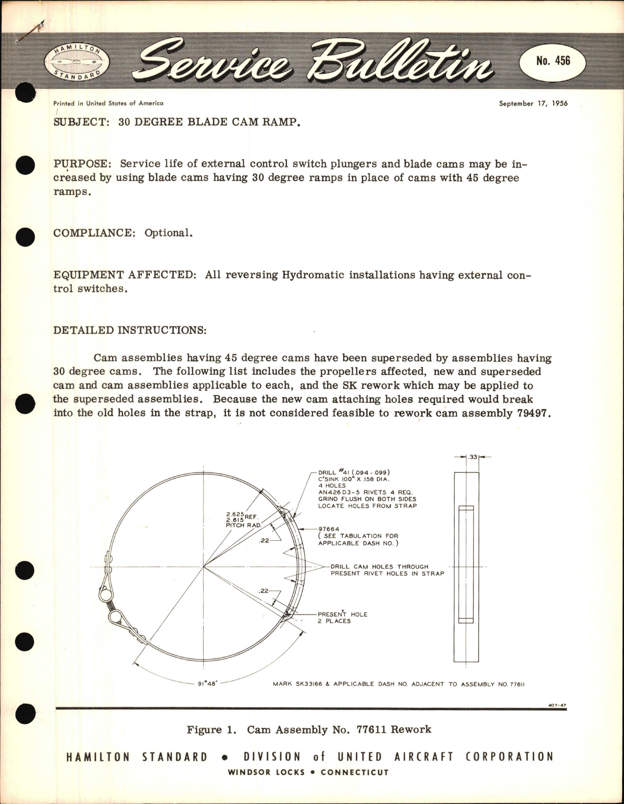 Sample page 1 from AirCorps Library document: 30 Degree Blade Cam Ramp
