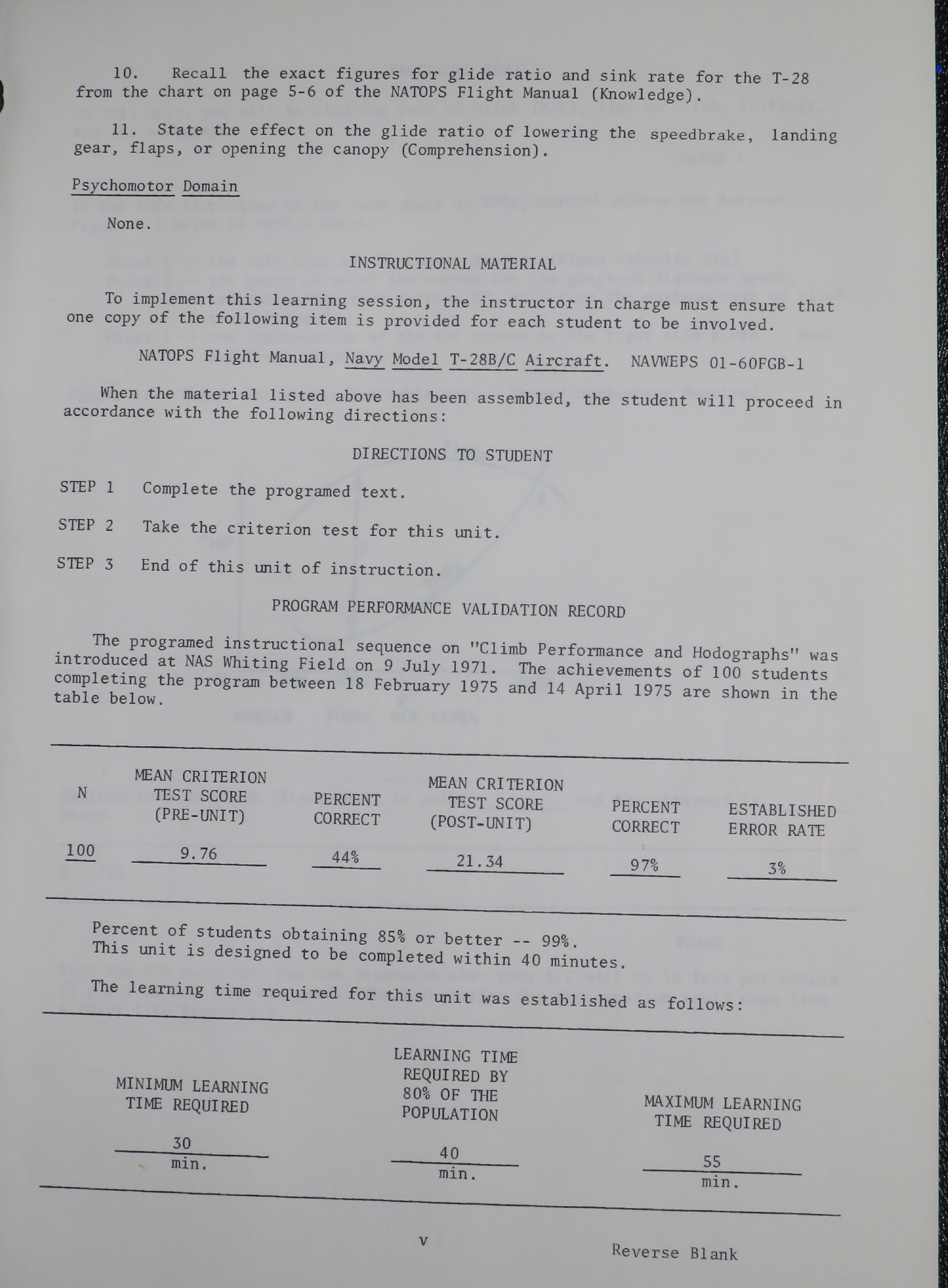 Sample page 5 from AirCorps Library document: Climb Performance and Hodographs