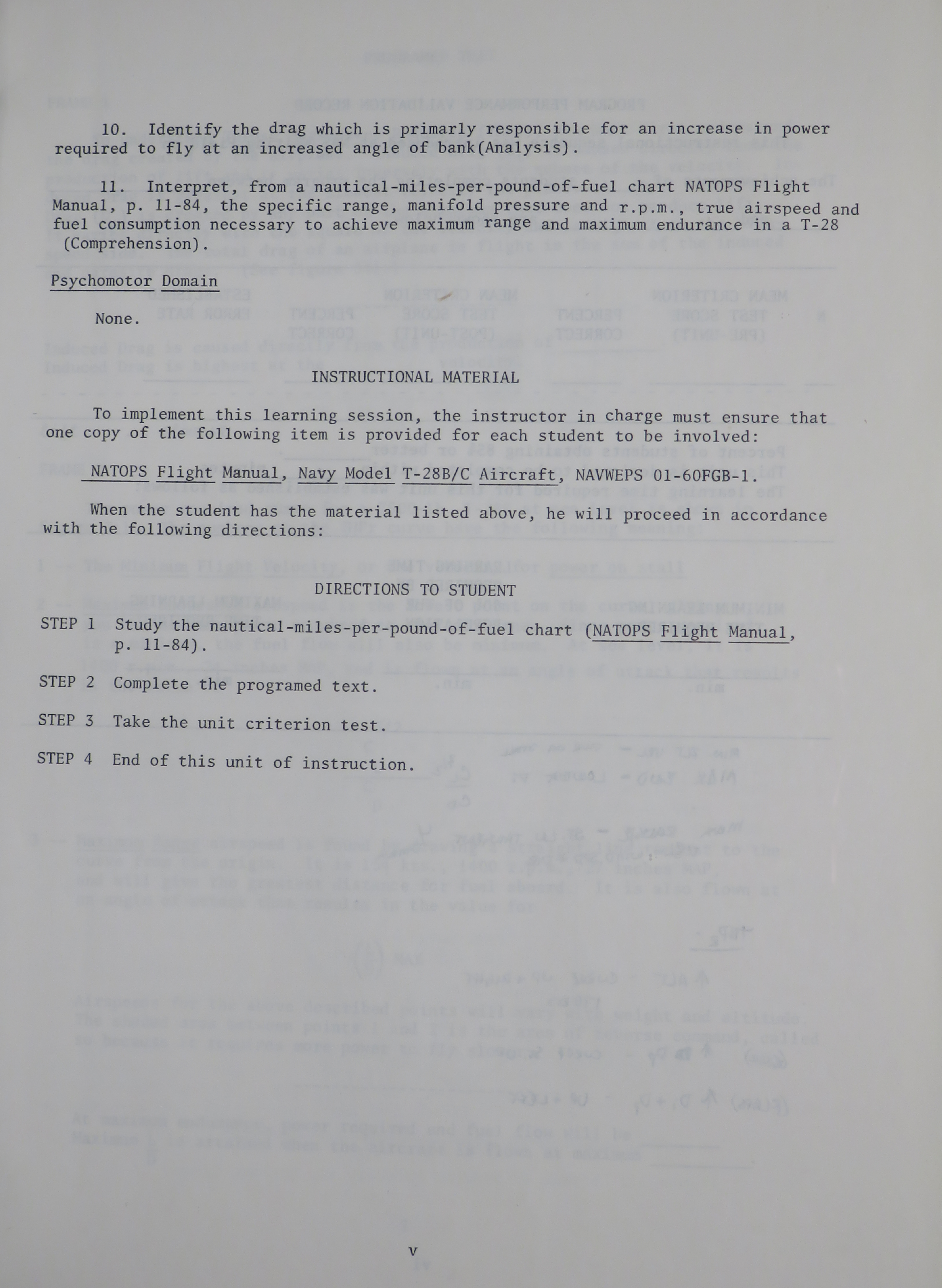Sample page 5 from AirCorps Library document: Thrust Horsepower Required