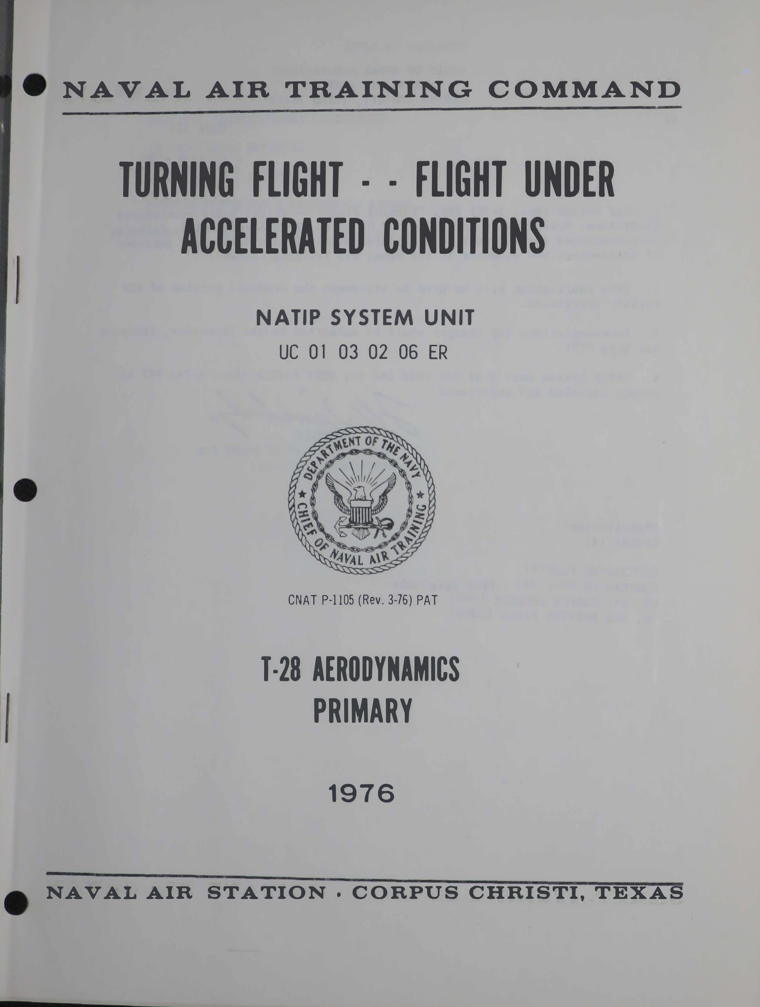 Sample page 1 from AirCorps Library document: Turning Flight - Flight Under Accelerated Conditions