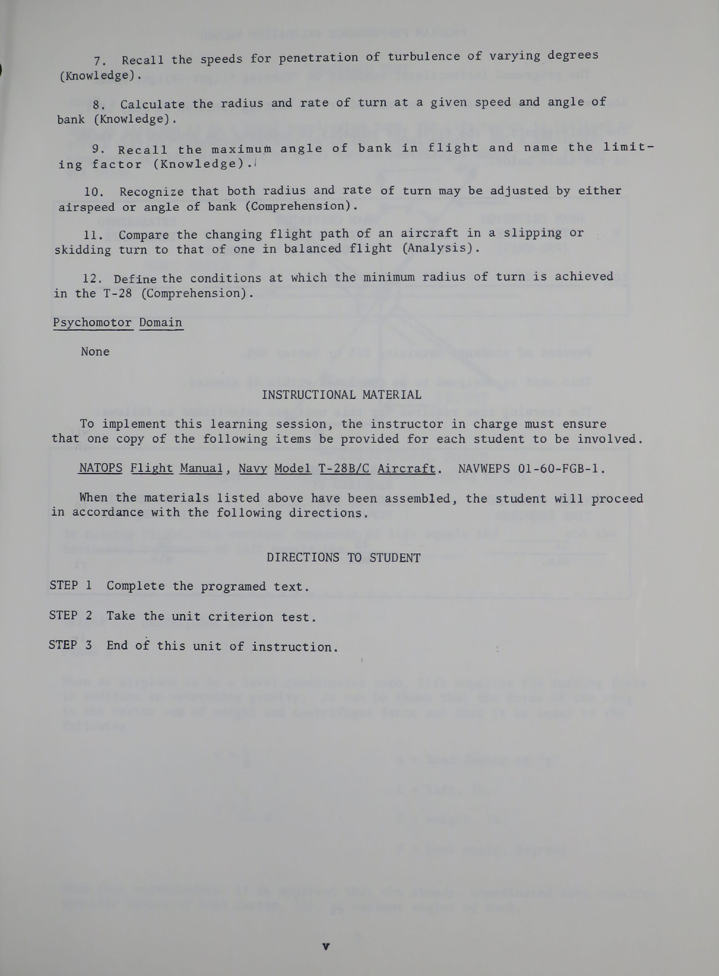 Sample page 5 from AirCorps Library document: Turning Flight - Flight Under Accelerated Conditions
