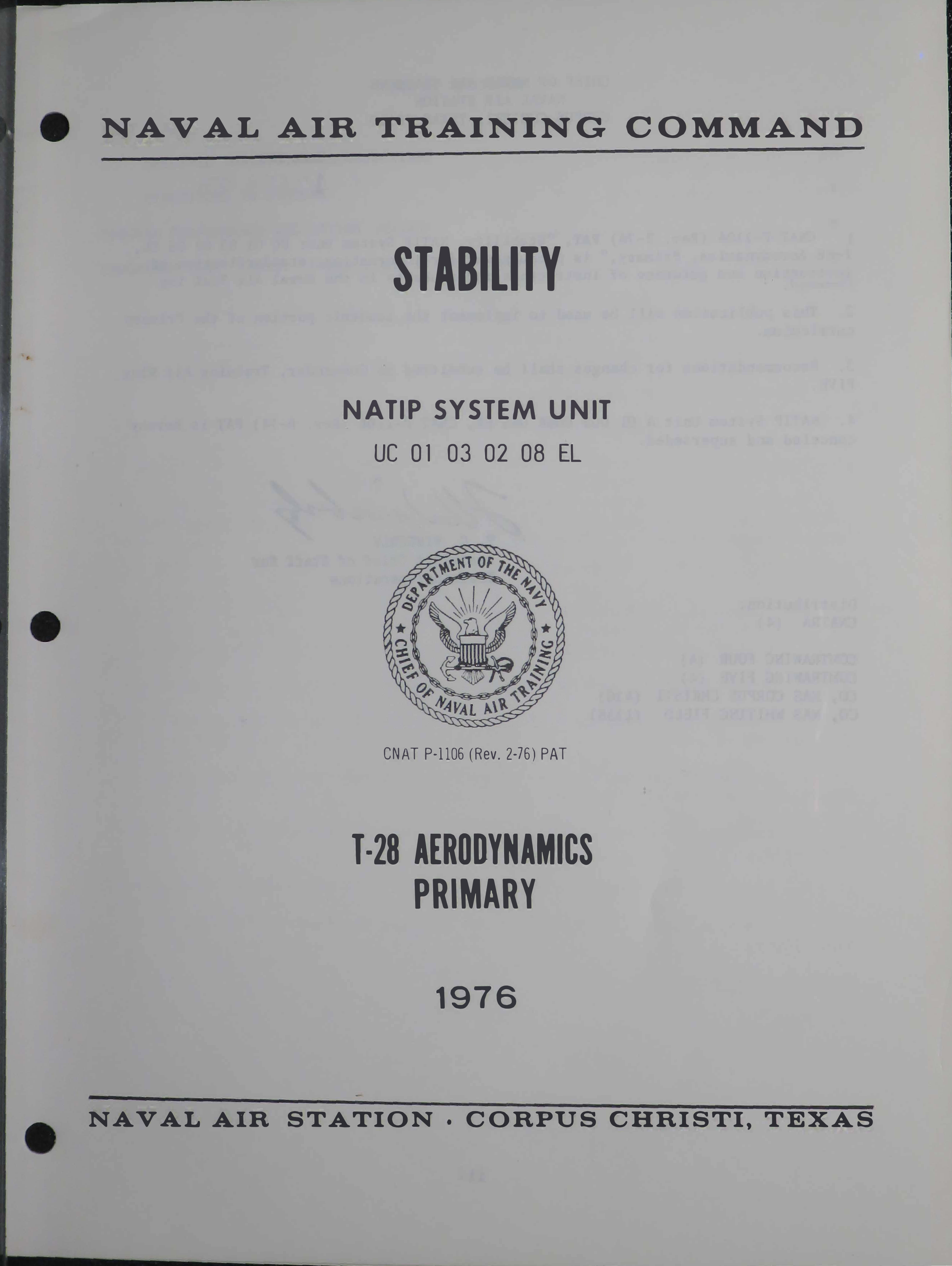 Sample page 1 from AirCorps Library document: Stability