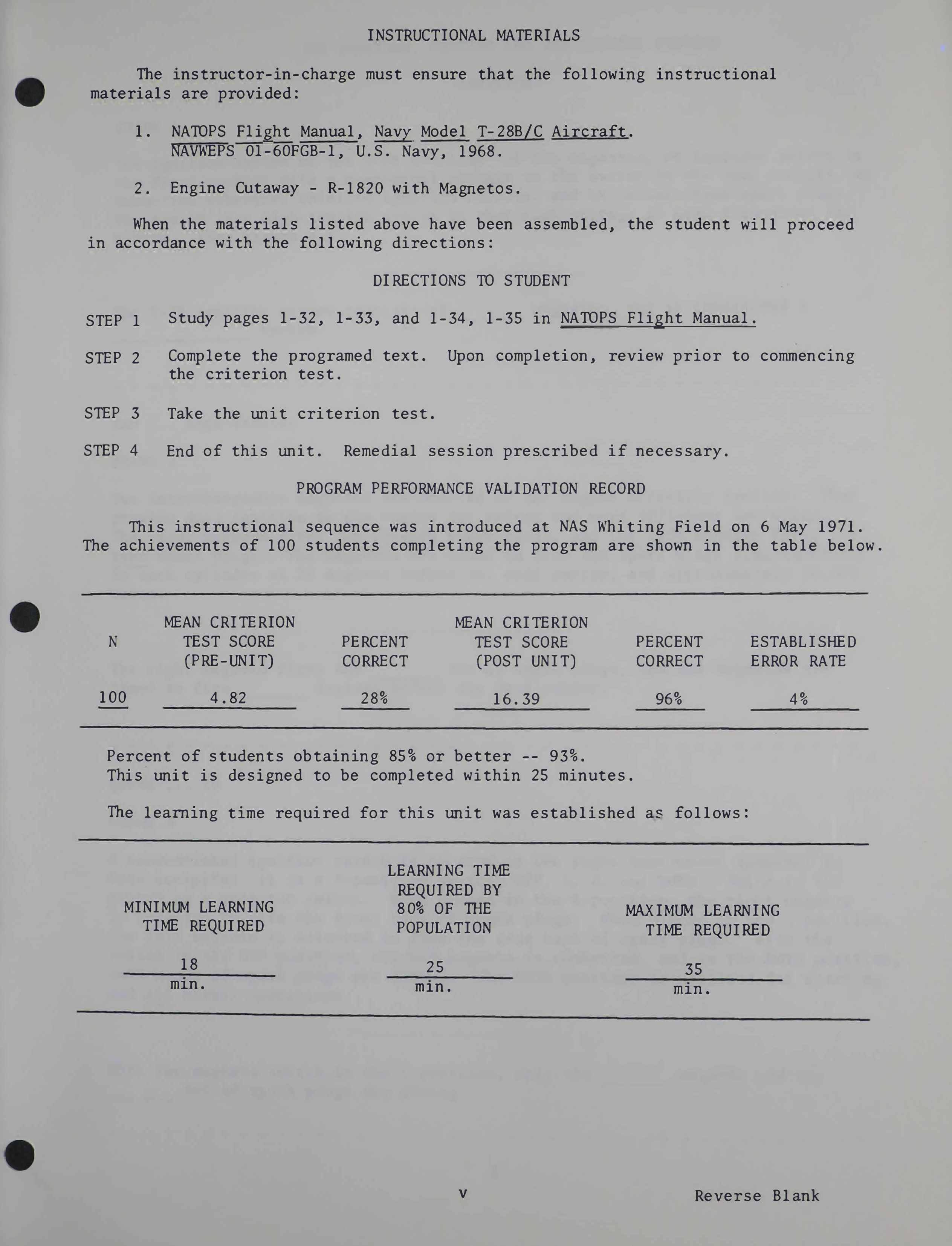 Sample page 5 from AirCorps Library document: Ignition System, Heating and Ventilation System