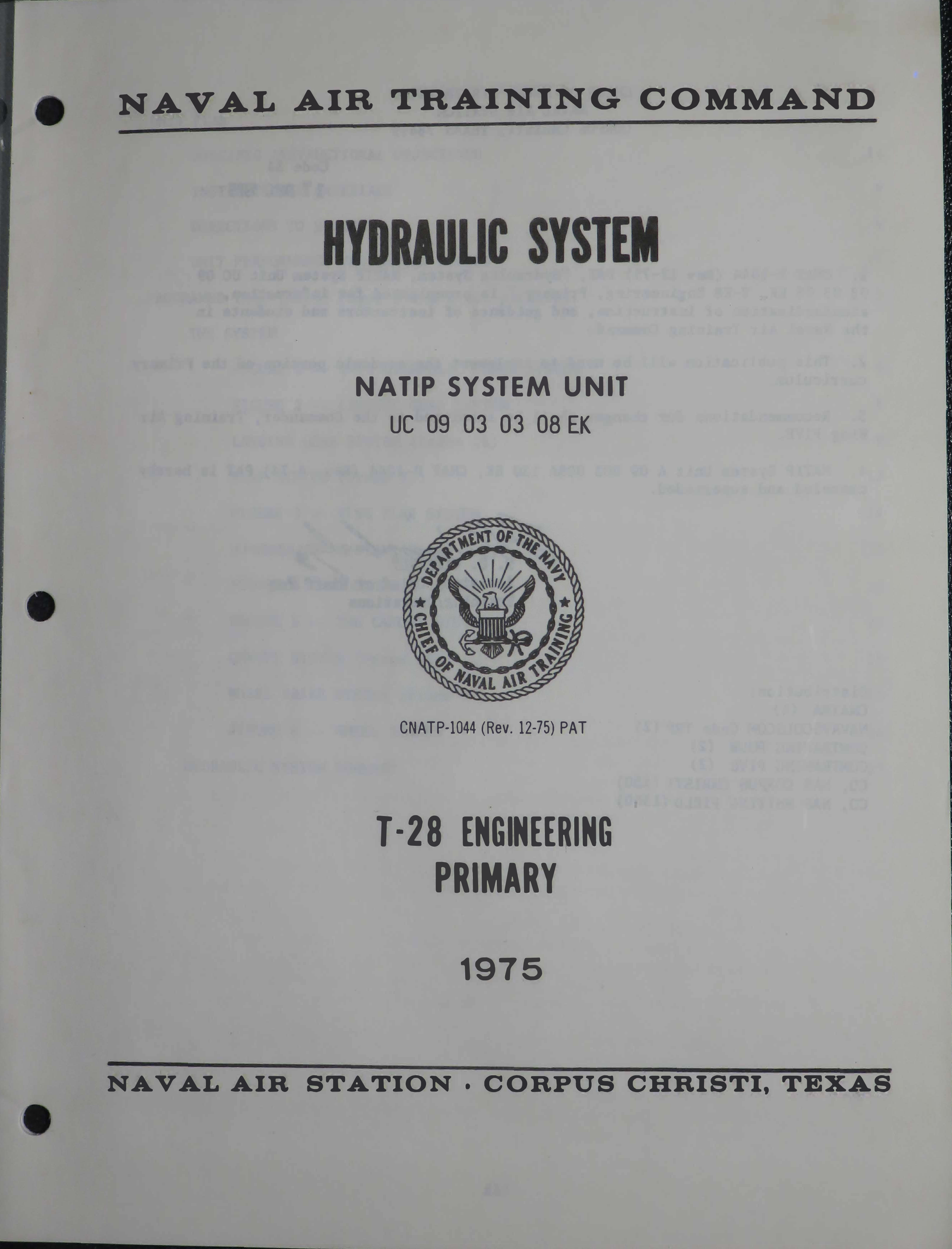 Sample page 1 from AirCorps Library document: Hydraulic System