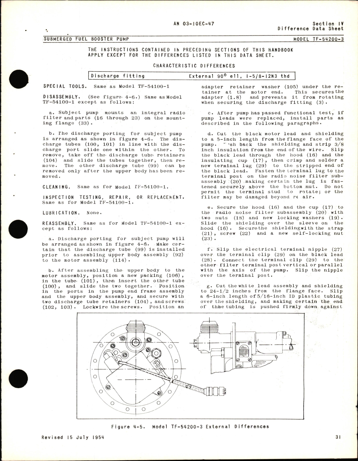 Sample page 5 from AirCorps Library document: Overhaul Instructions for Double Ended Submerged Fuel Booster Pumps 
