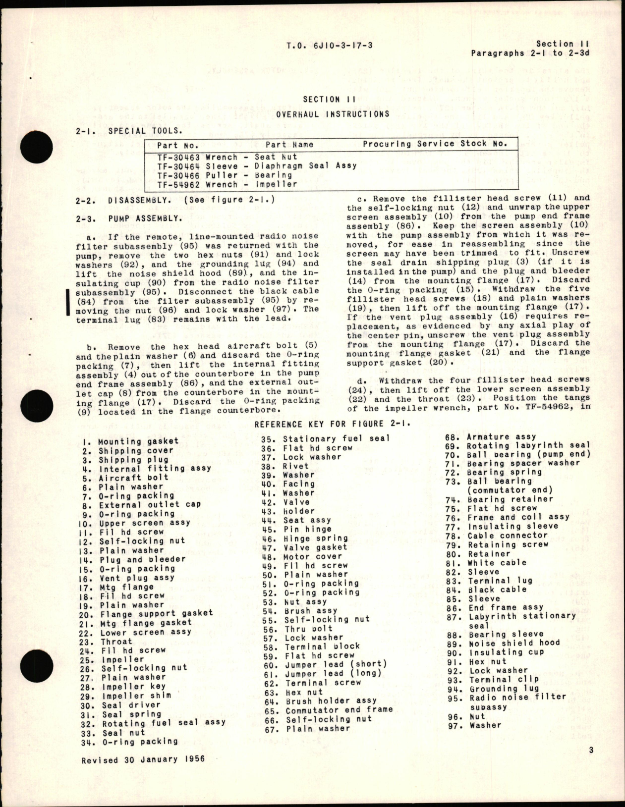 Sample page 5 from AirCorps Library document: Illustrated Parts Breakdown for Submerged Fuel Booster Pumps TF-54900-1
