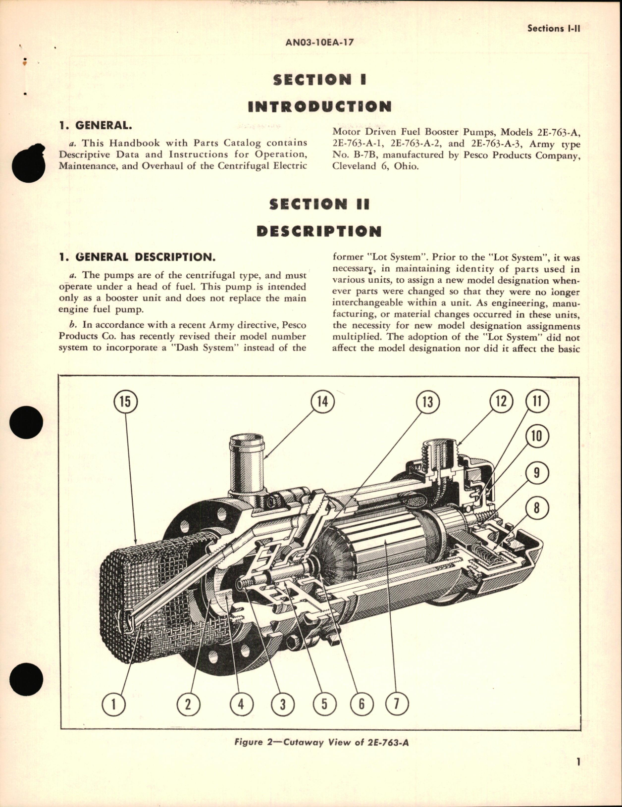 Sample page 5 from AirCorps Library document: Operation, Service, and Overhaul Instructions with Parts Catalog for Fuel Booster Pumps Type B-7B