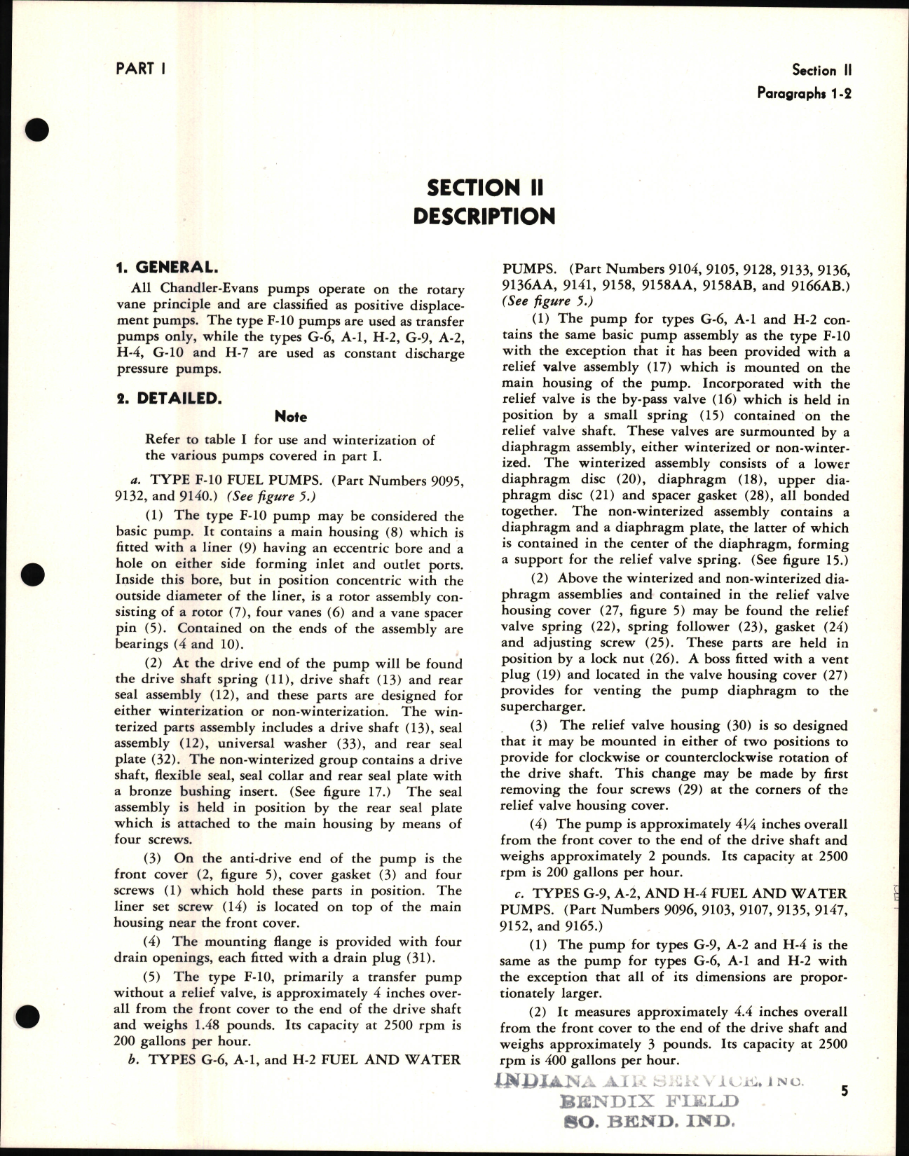 Sample page 9 from AirCorps Library document: Engine and Motor Driven Fuel and Water Pumps